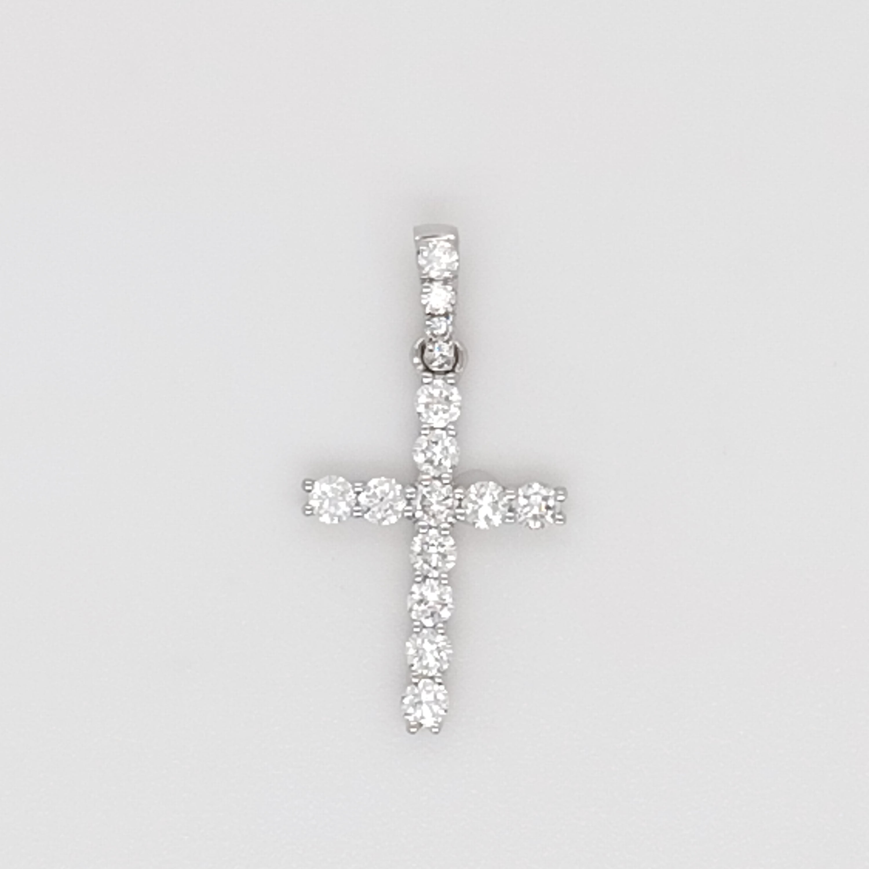 Classic Diamond Cross Pendant
