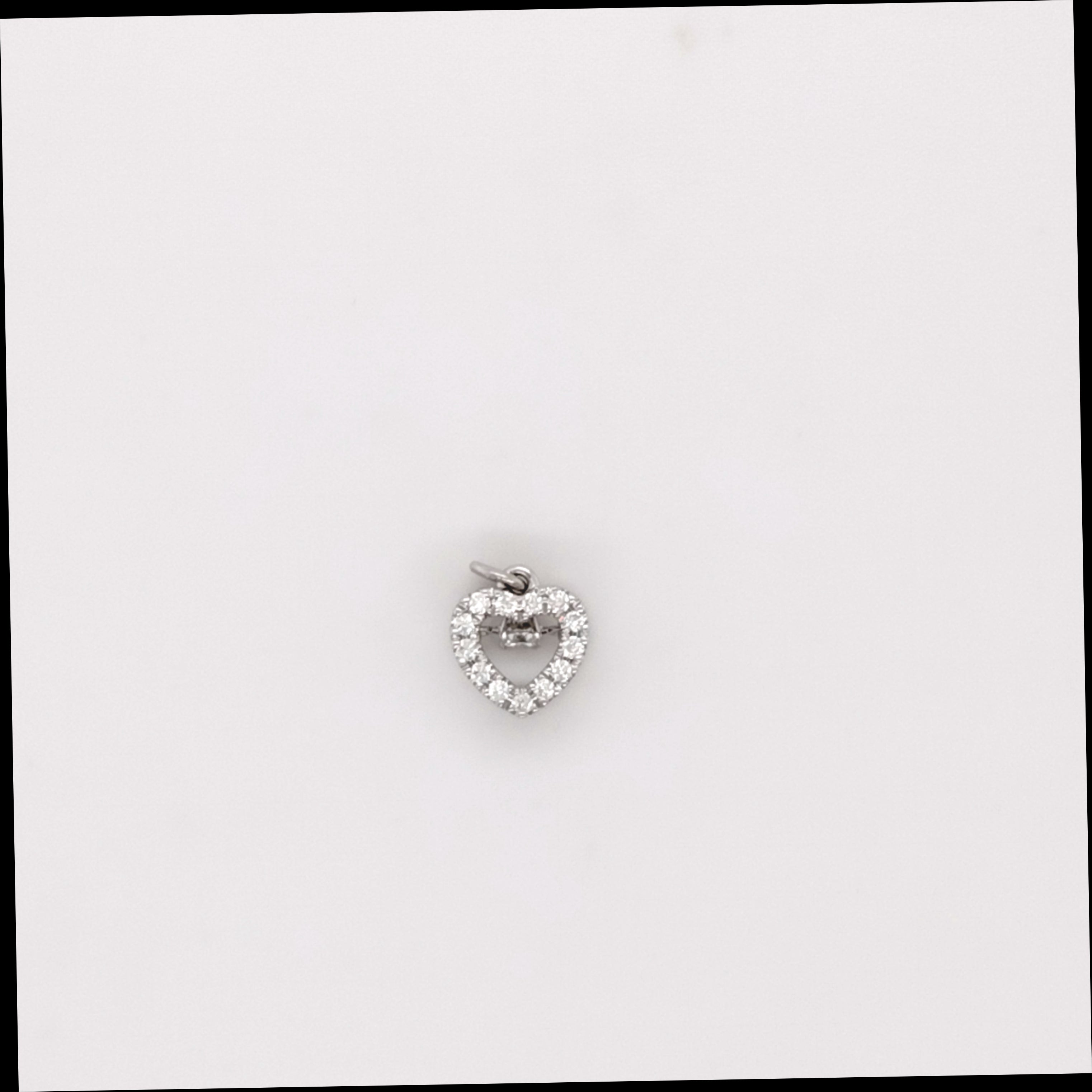 Diamond Outline Heart Pendant