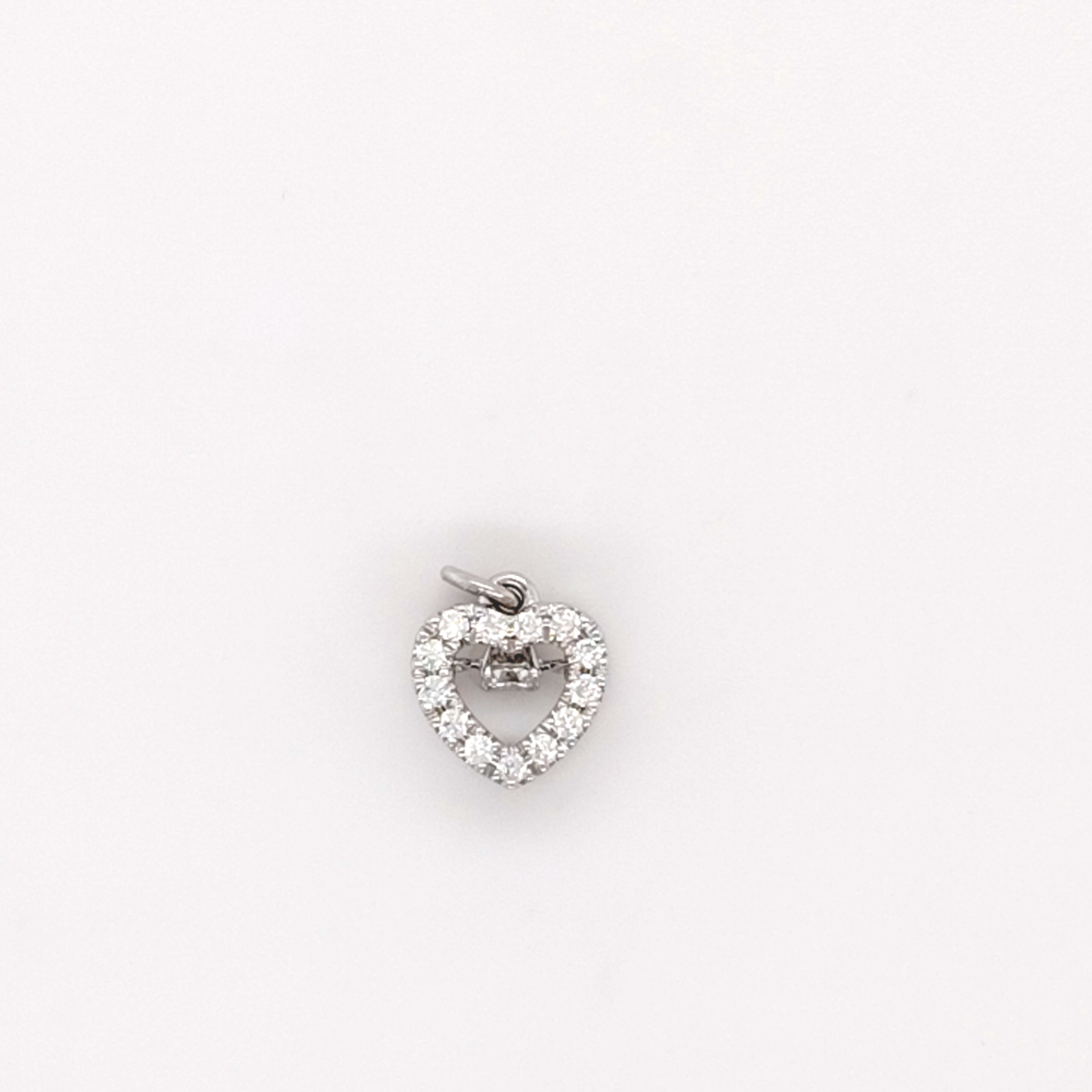 Diamond Outline Heart Pendant