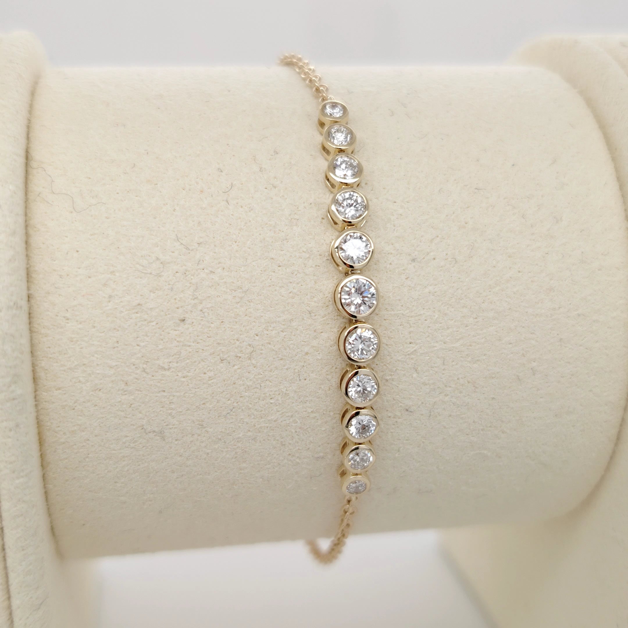Multi-Bezel Diamond Bracelet