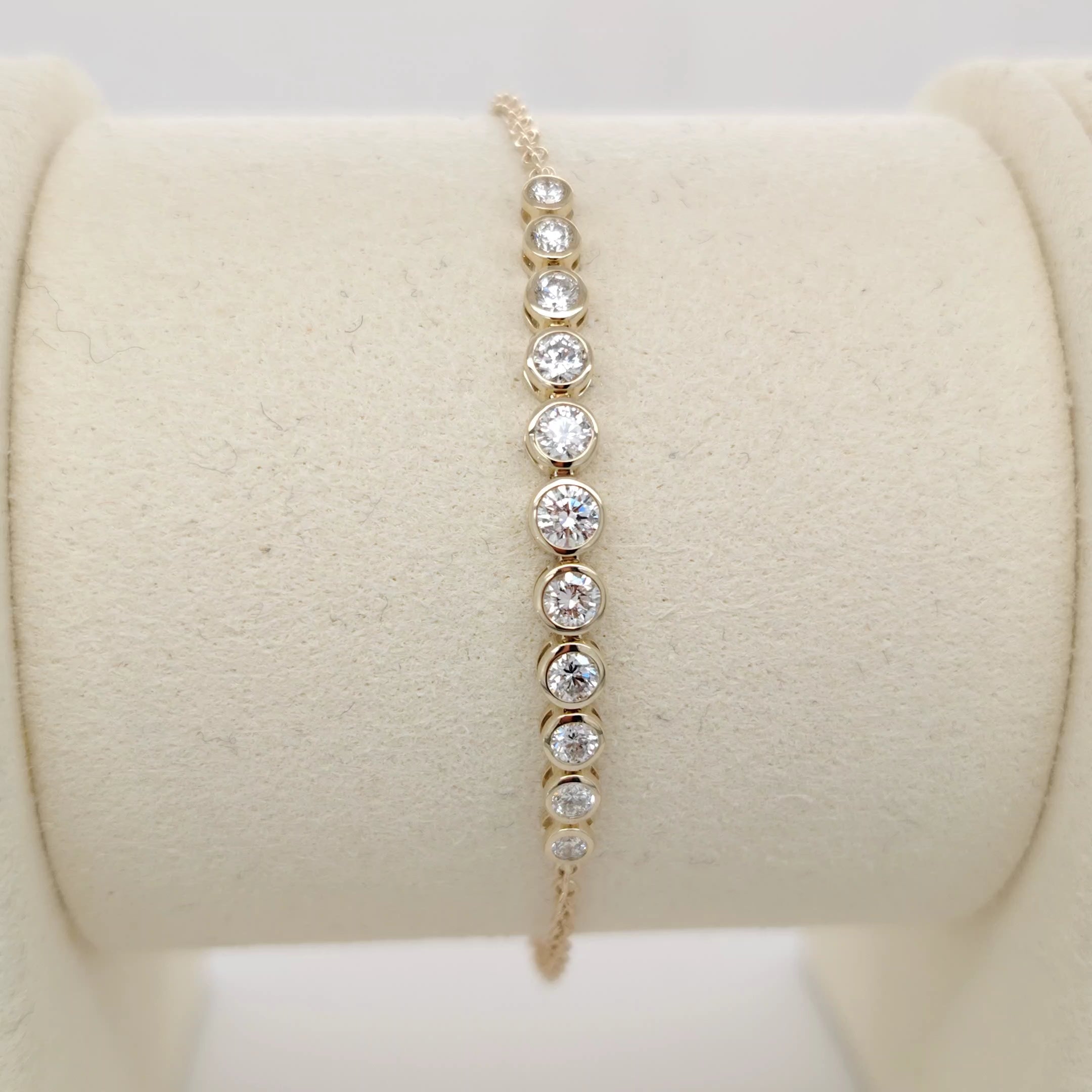 Multi-Bezel Diamond Bracelet