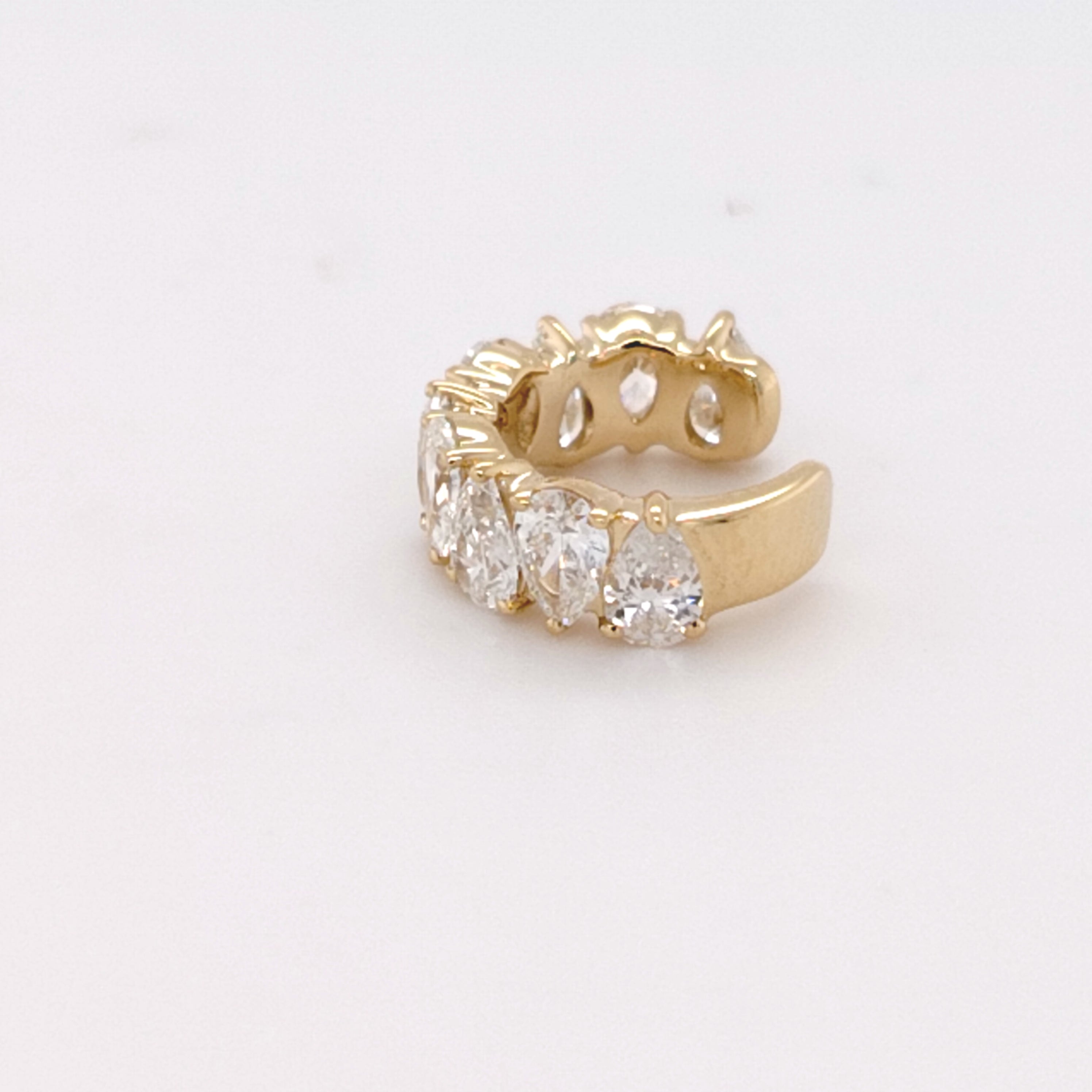 Lumière Pear Diamond Cuff Earring