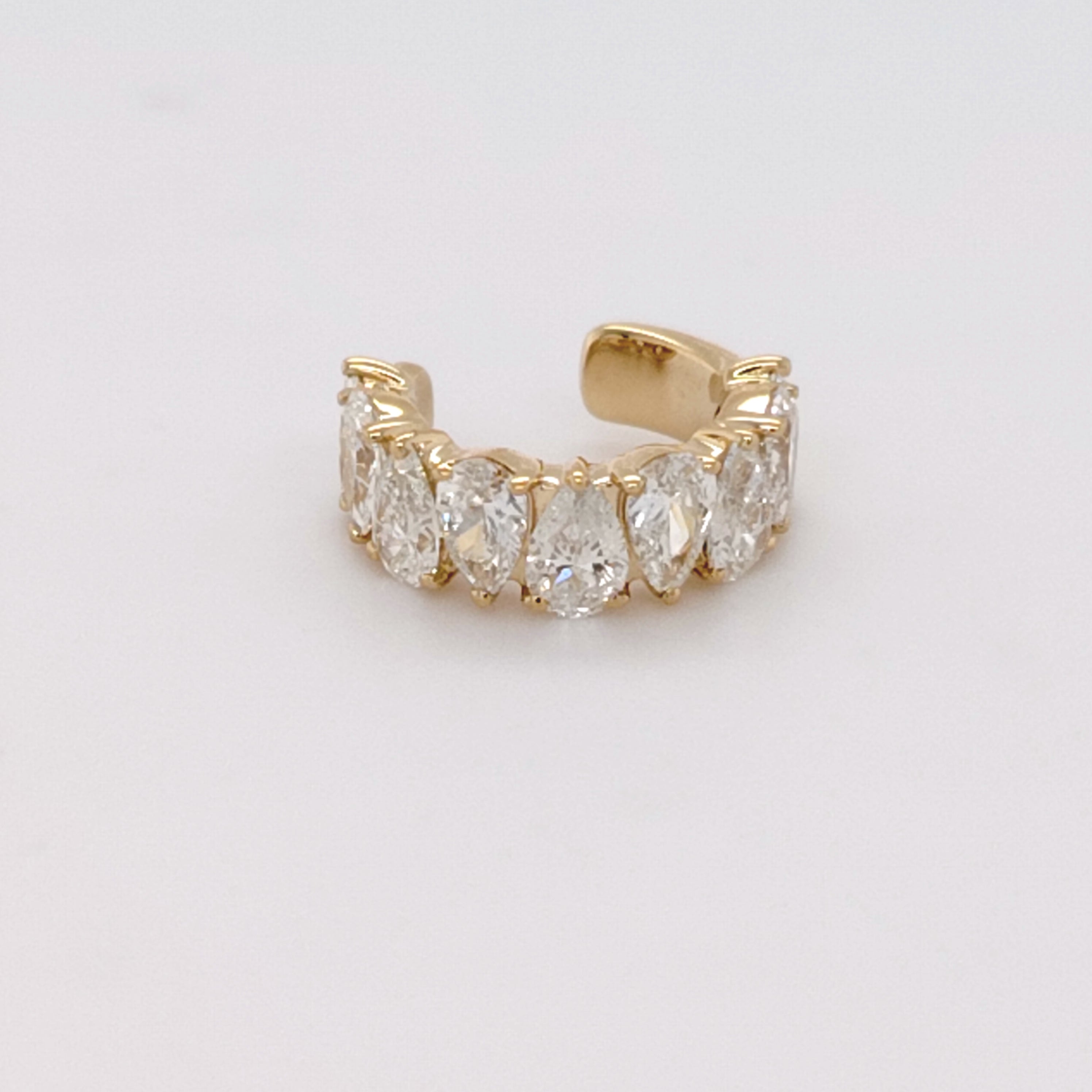 Lumière Pear Diamond Cuff Earring