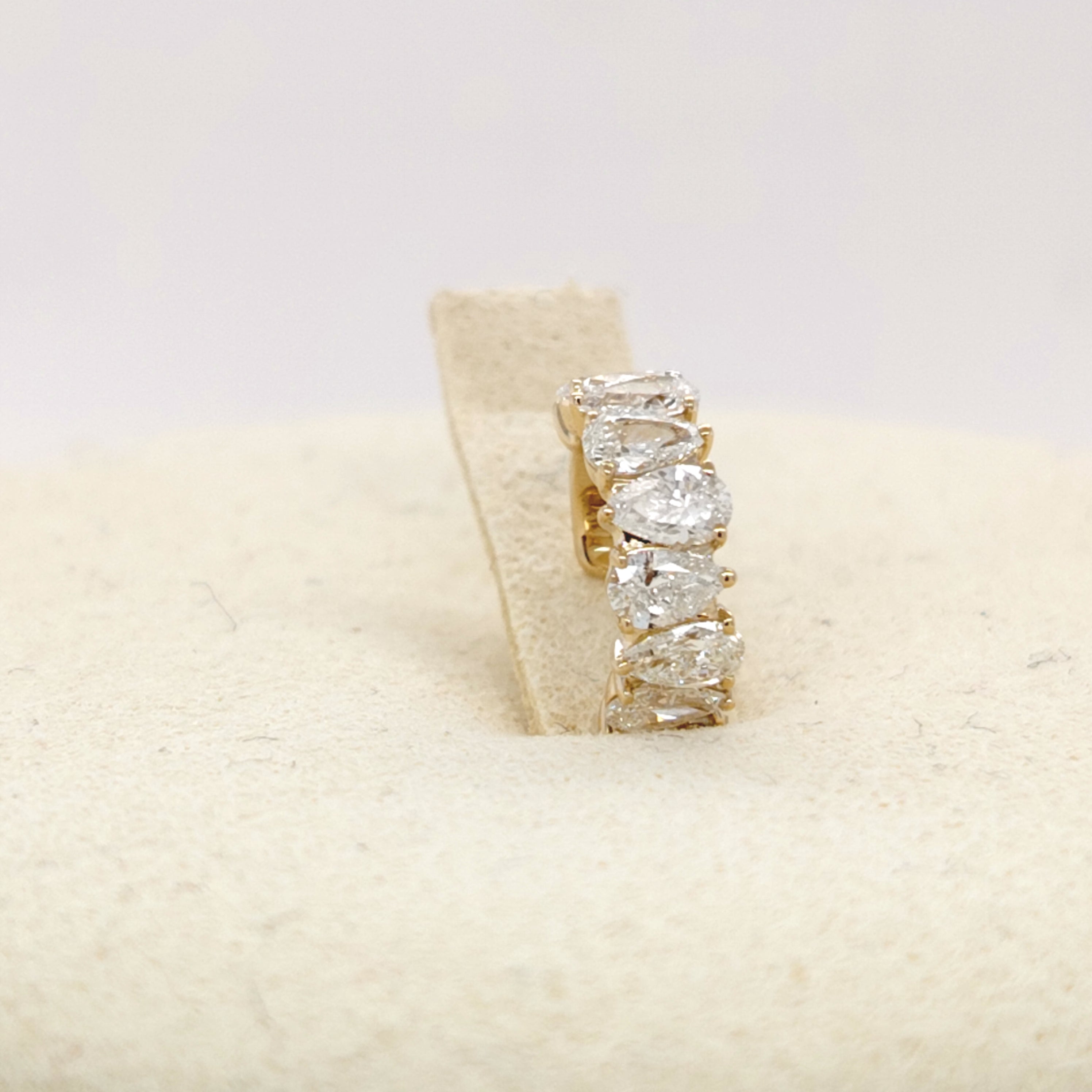 Lumière Pear Diamond Cuff Earring