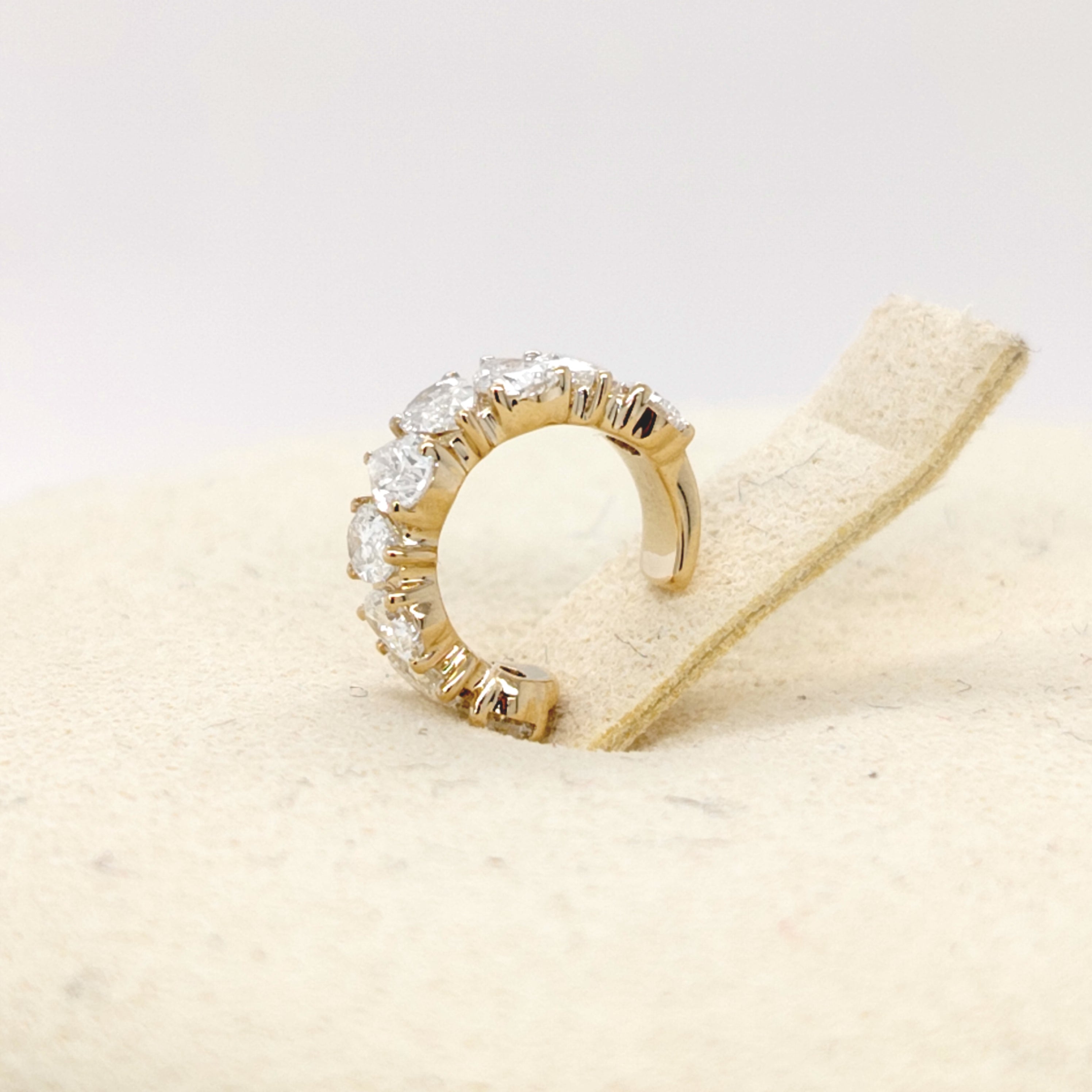 Lumière Pear Diamond Cuff Earring