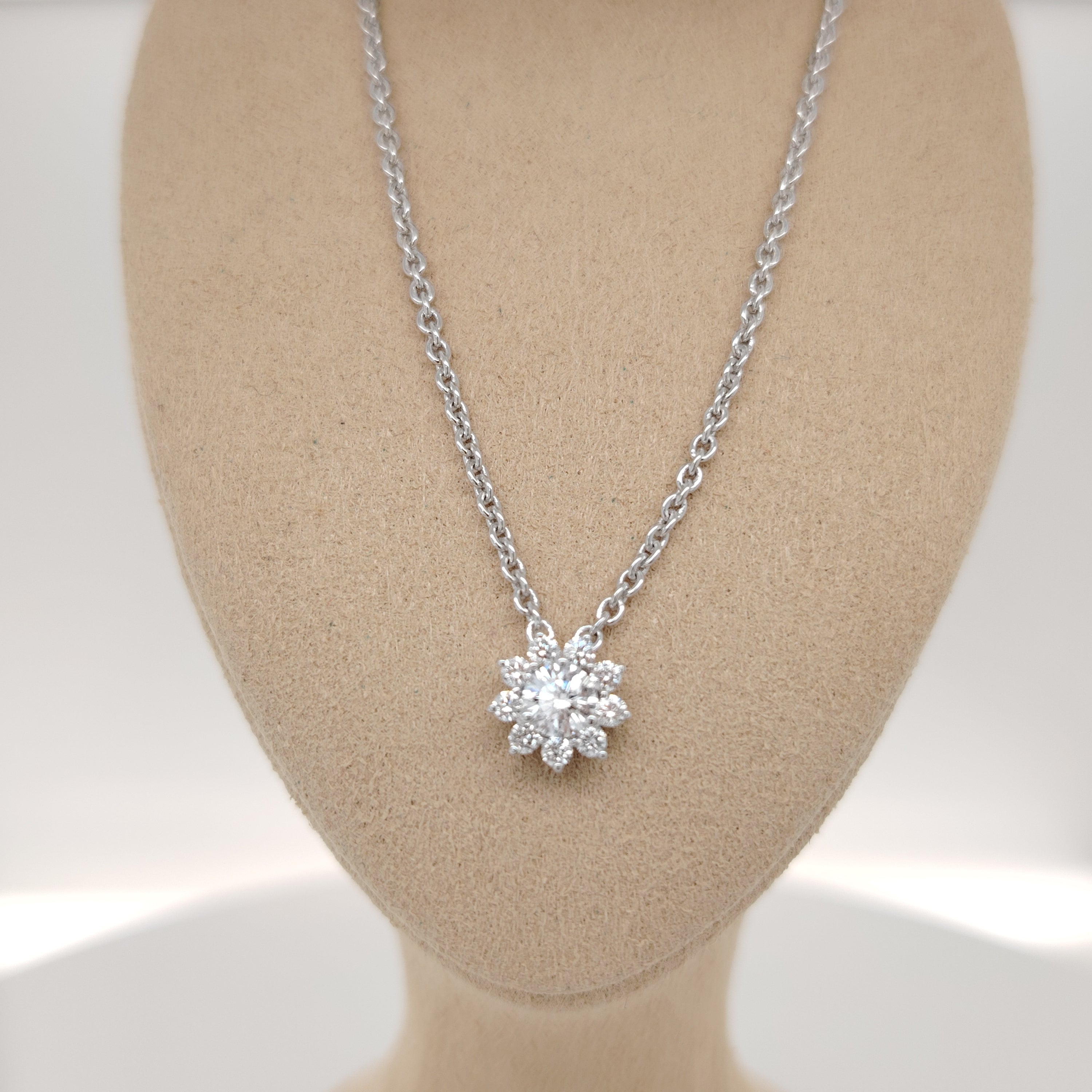 Diamond Cluster Necklace