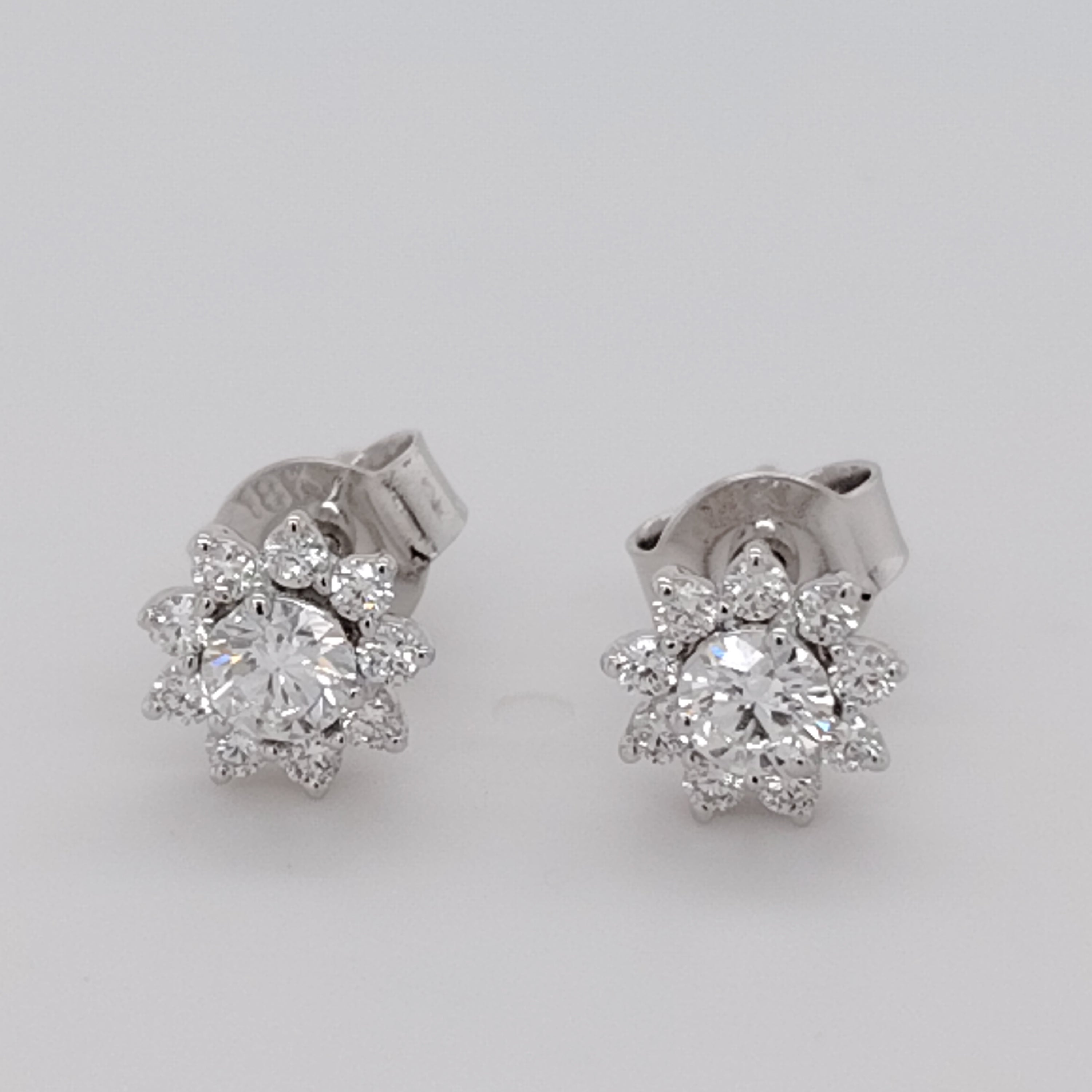 Brilliant Halo Stud Earrings