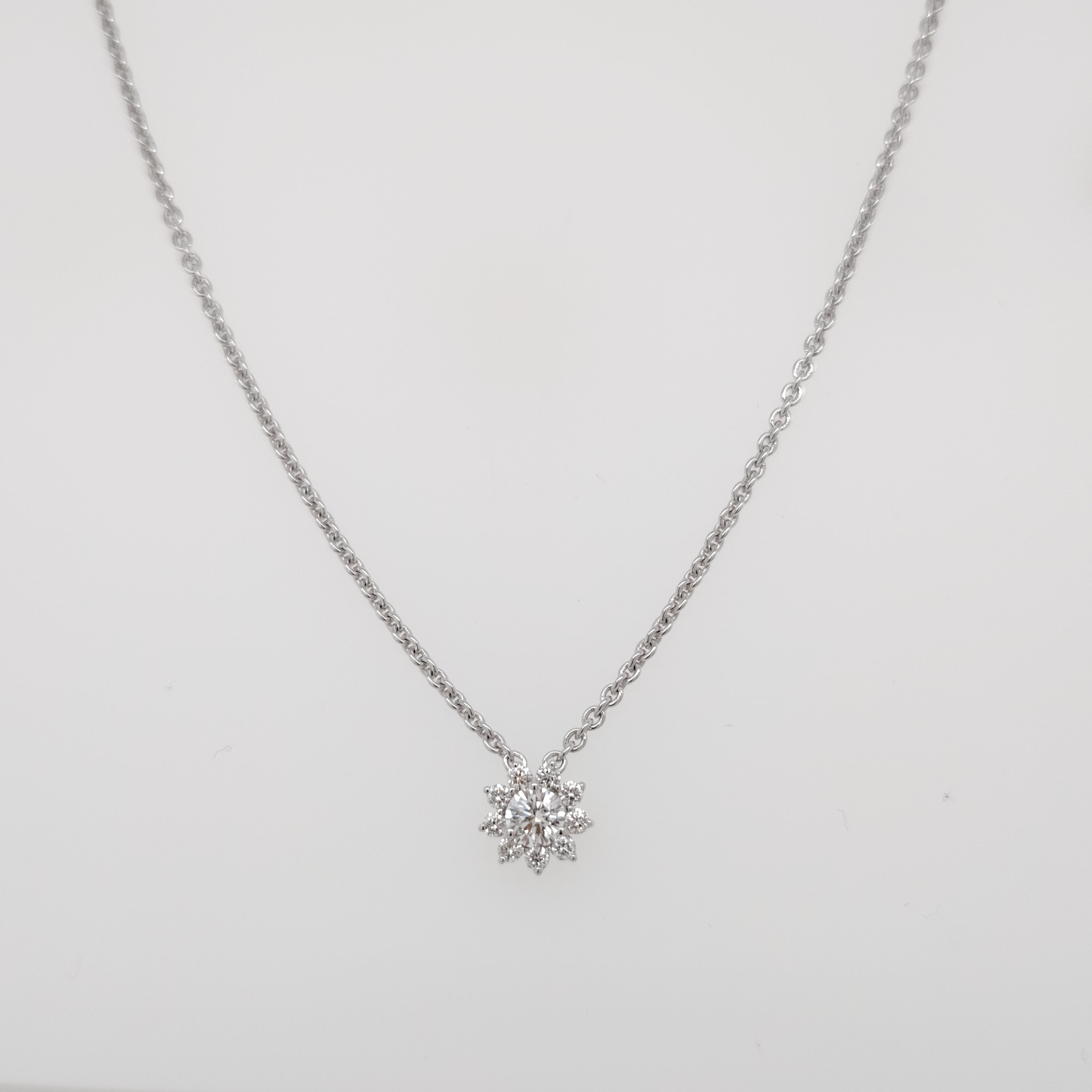 Diamond Cluster Necklace