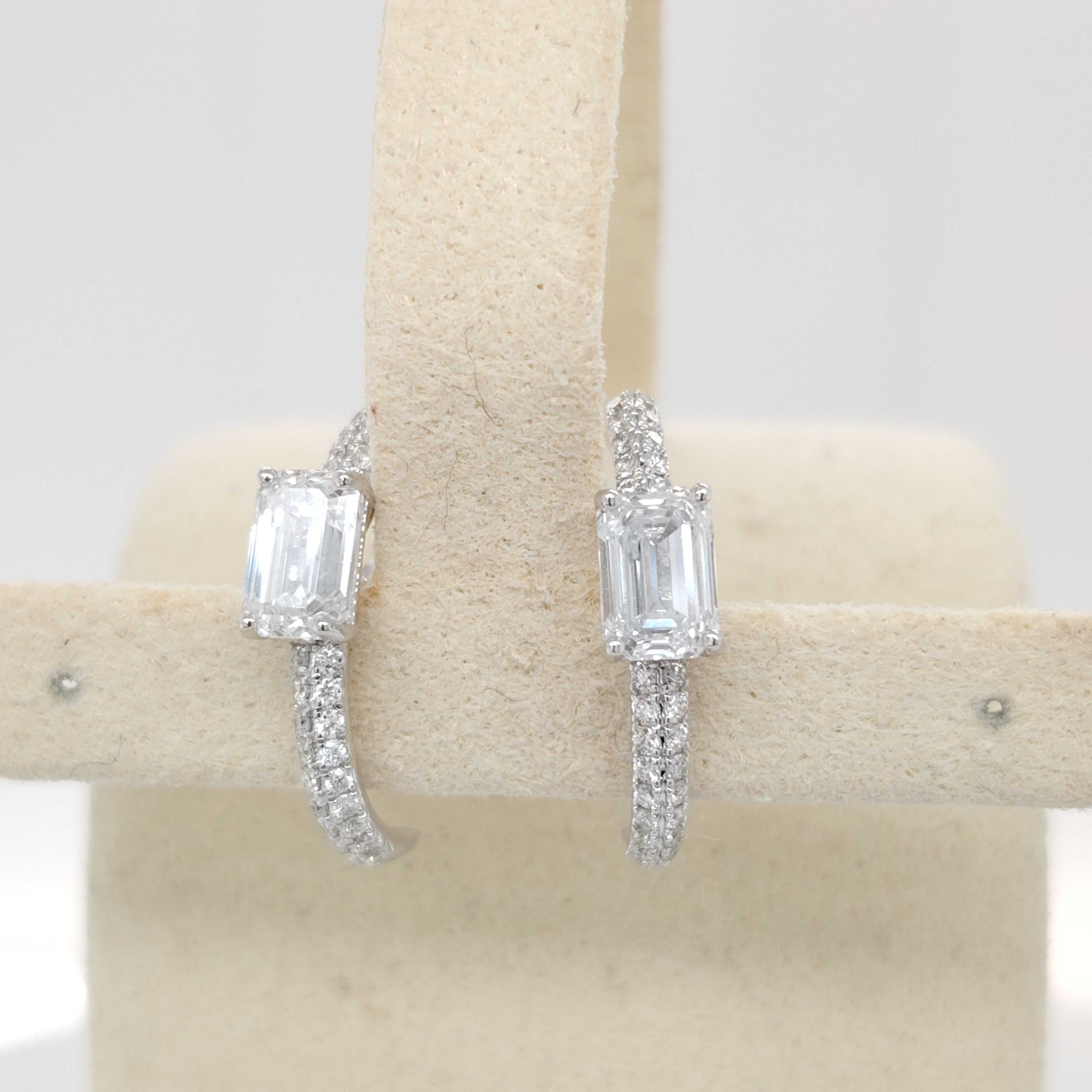 Luxe Emerald-Cut Statement Hoops