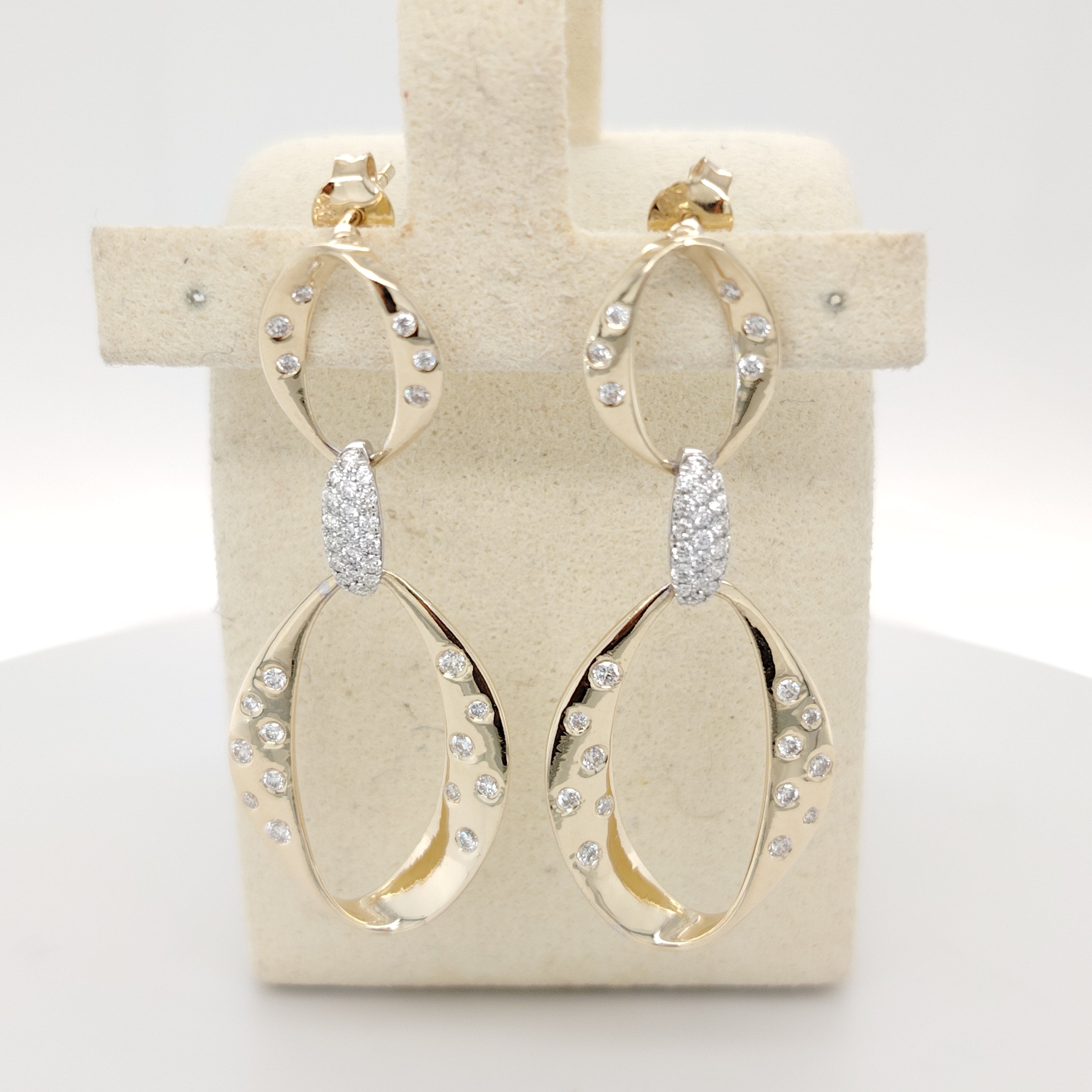 Interlocking Oval Statement Earrings