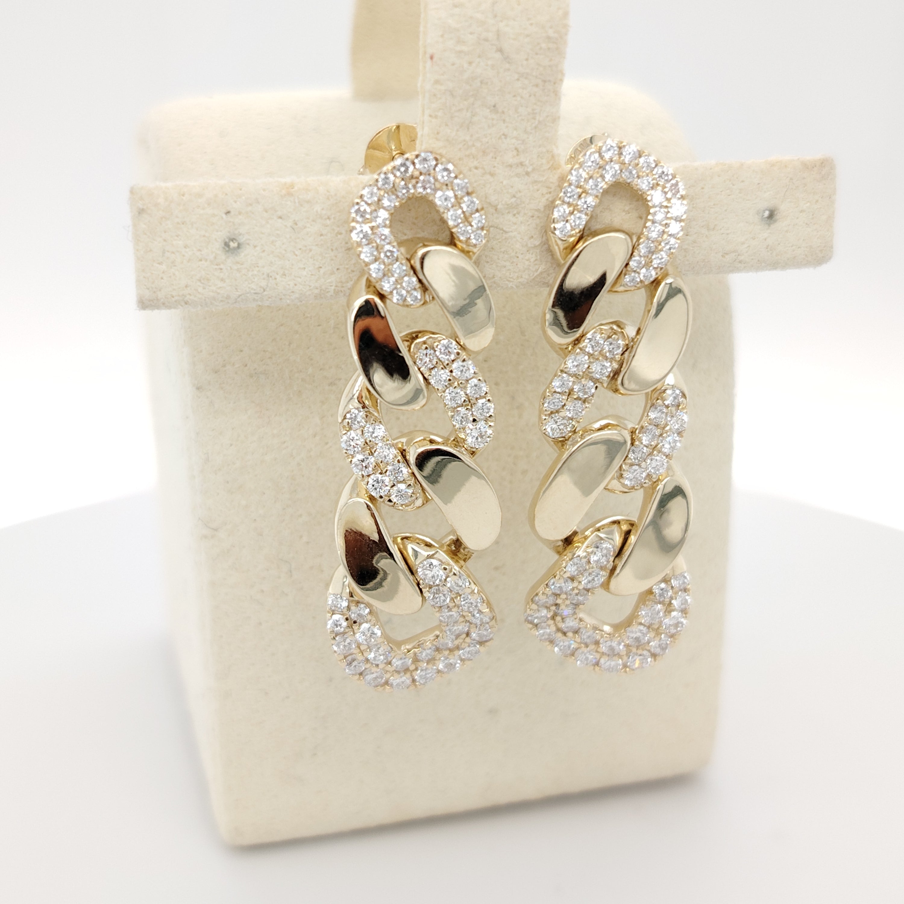 Luxe Interlocking Link Drop Earrings