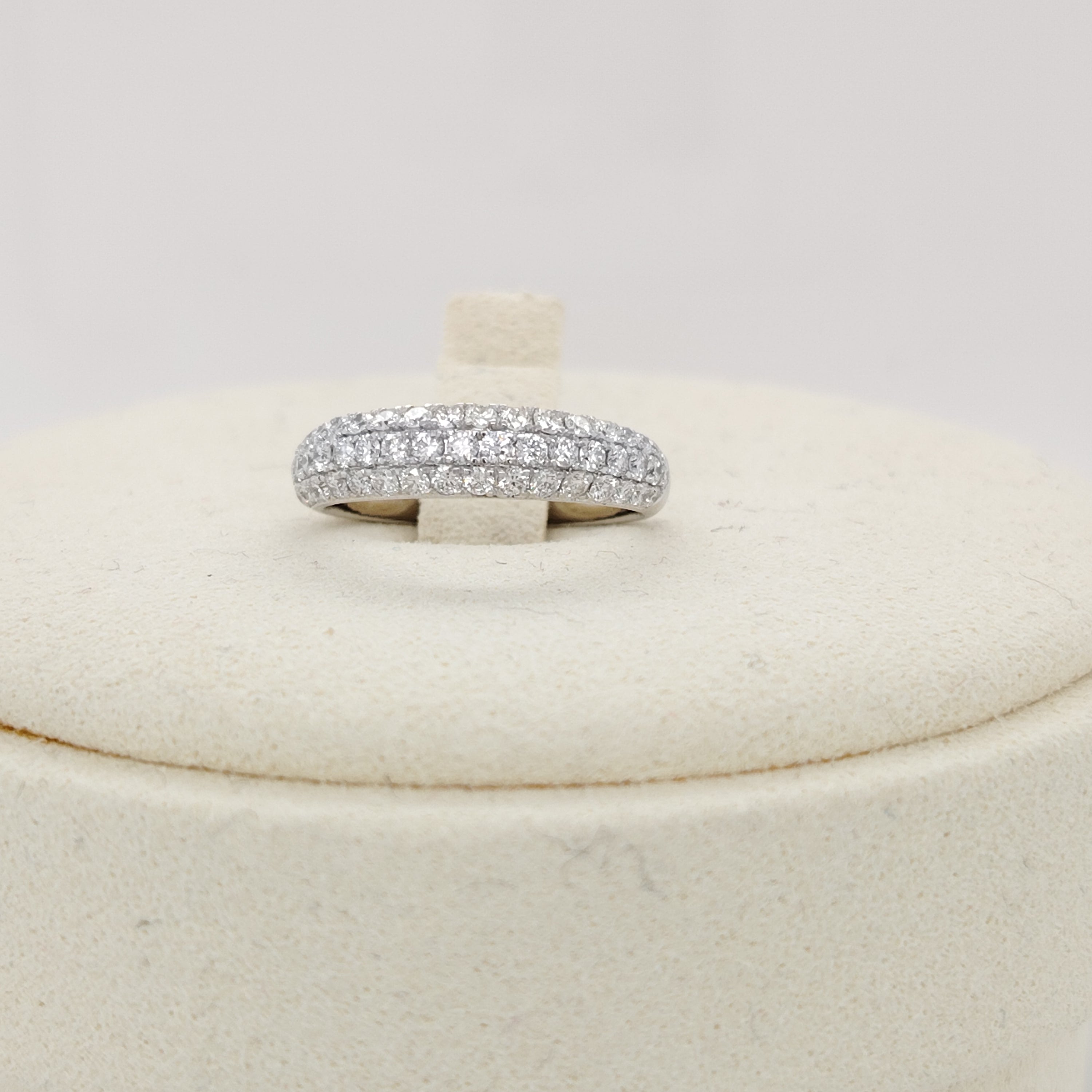 Classic Pavé Diamond Wedding Band