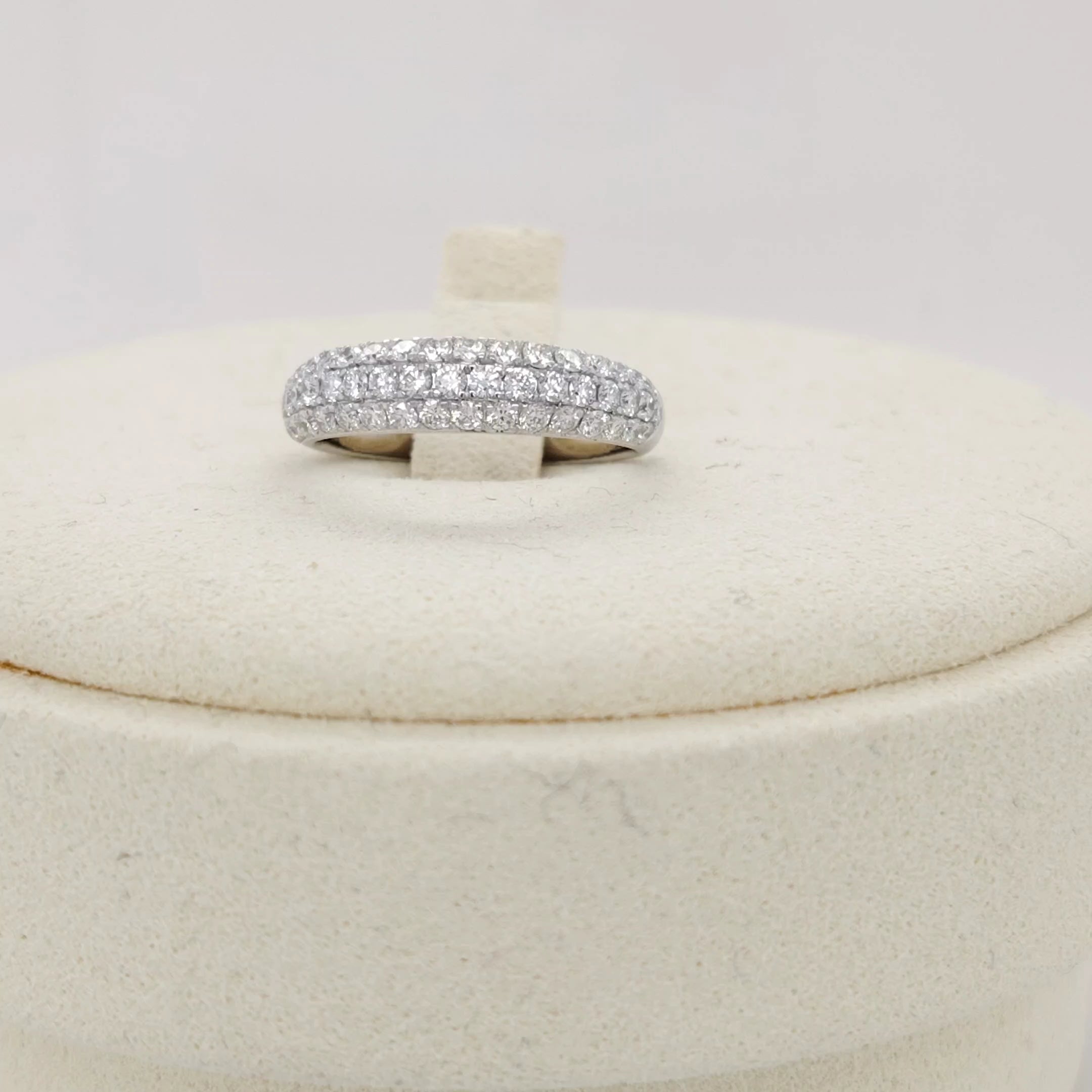 Classic Pavé Diamond Wedding Band