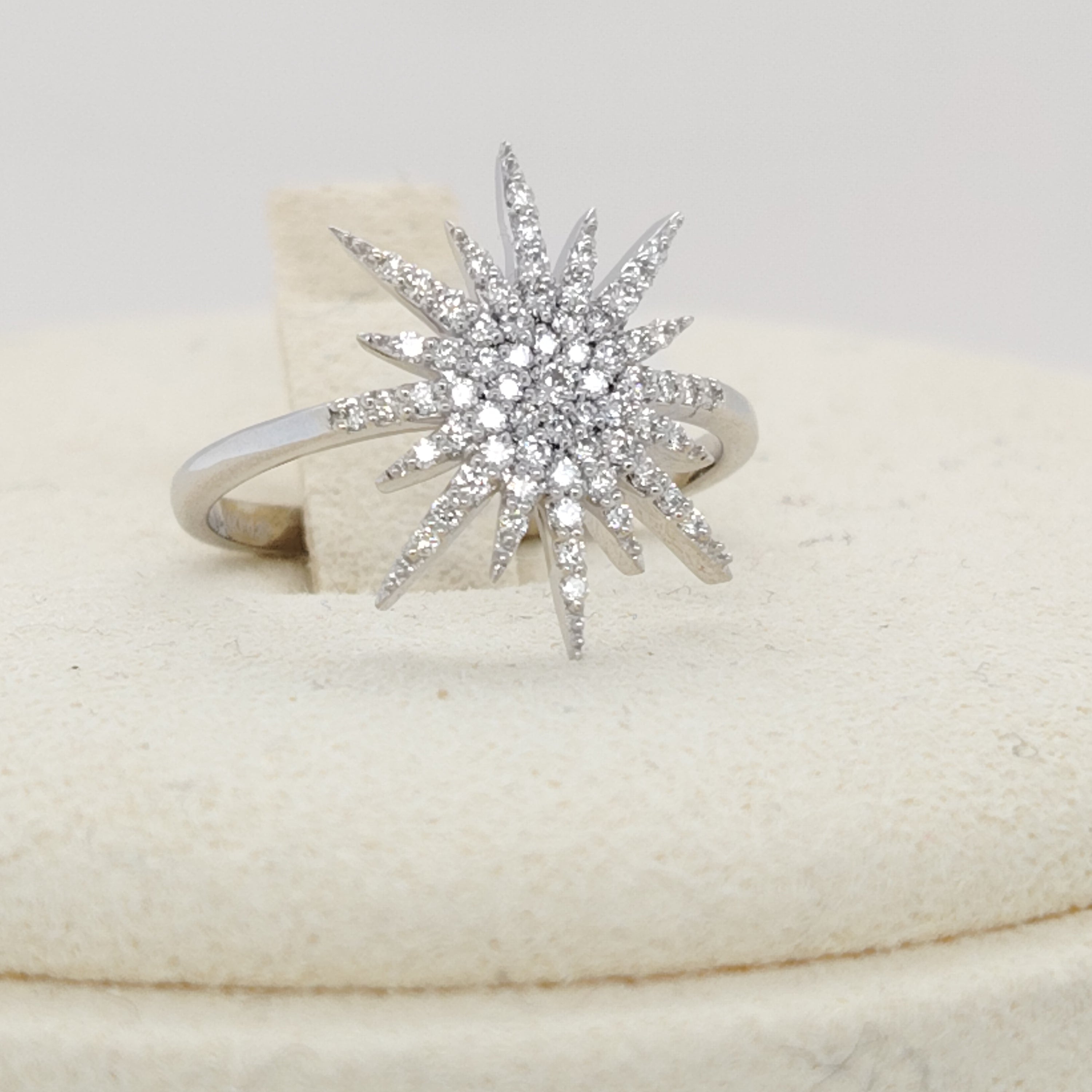 Celestial Starburst Diamond Ring