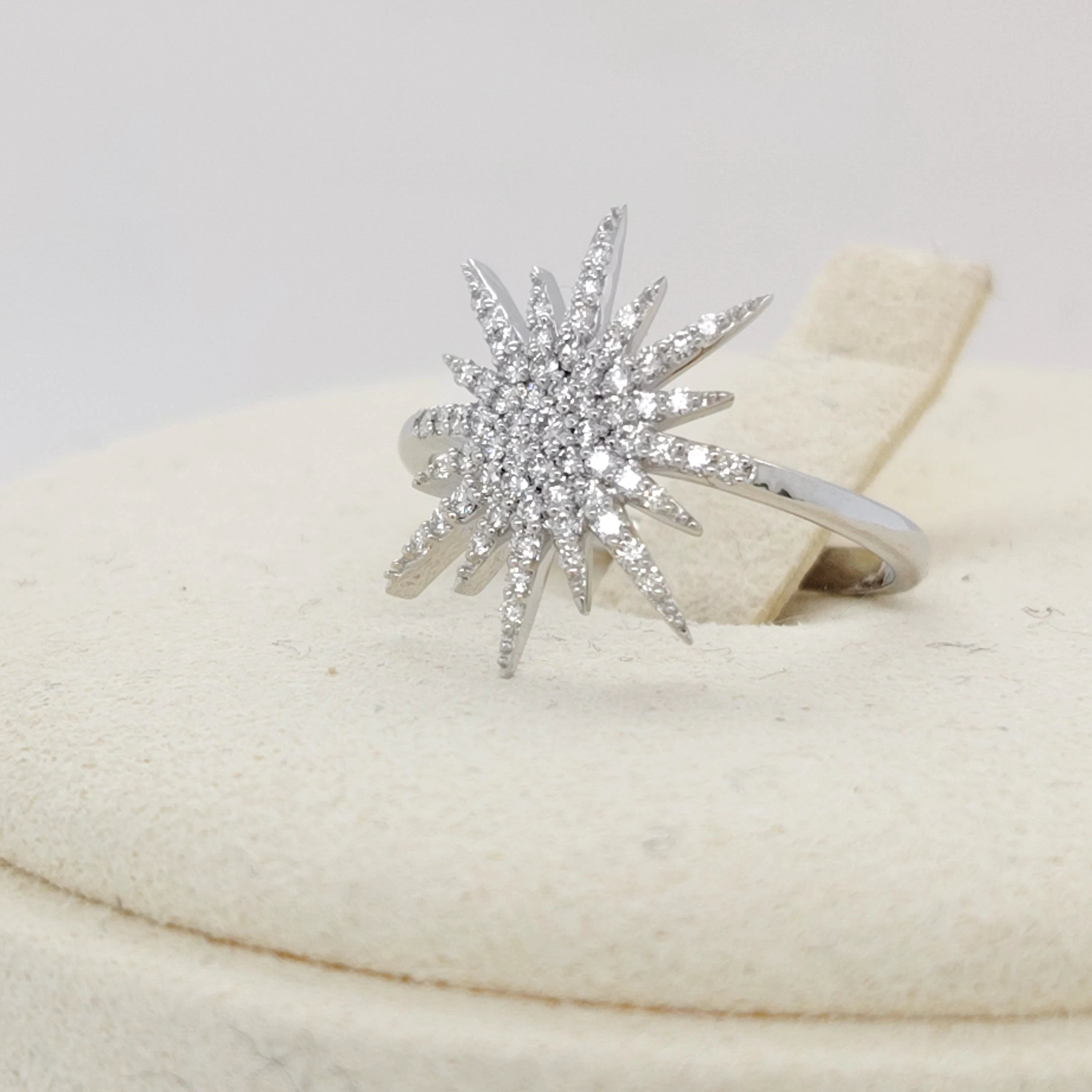 Celestial Starburst Diamond Ring