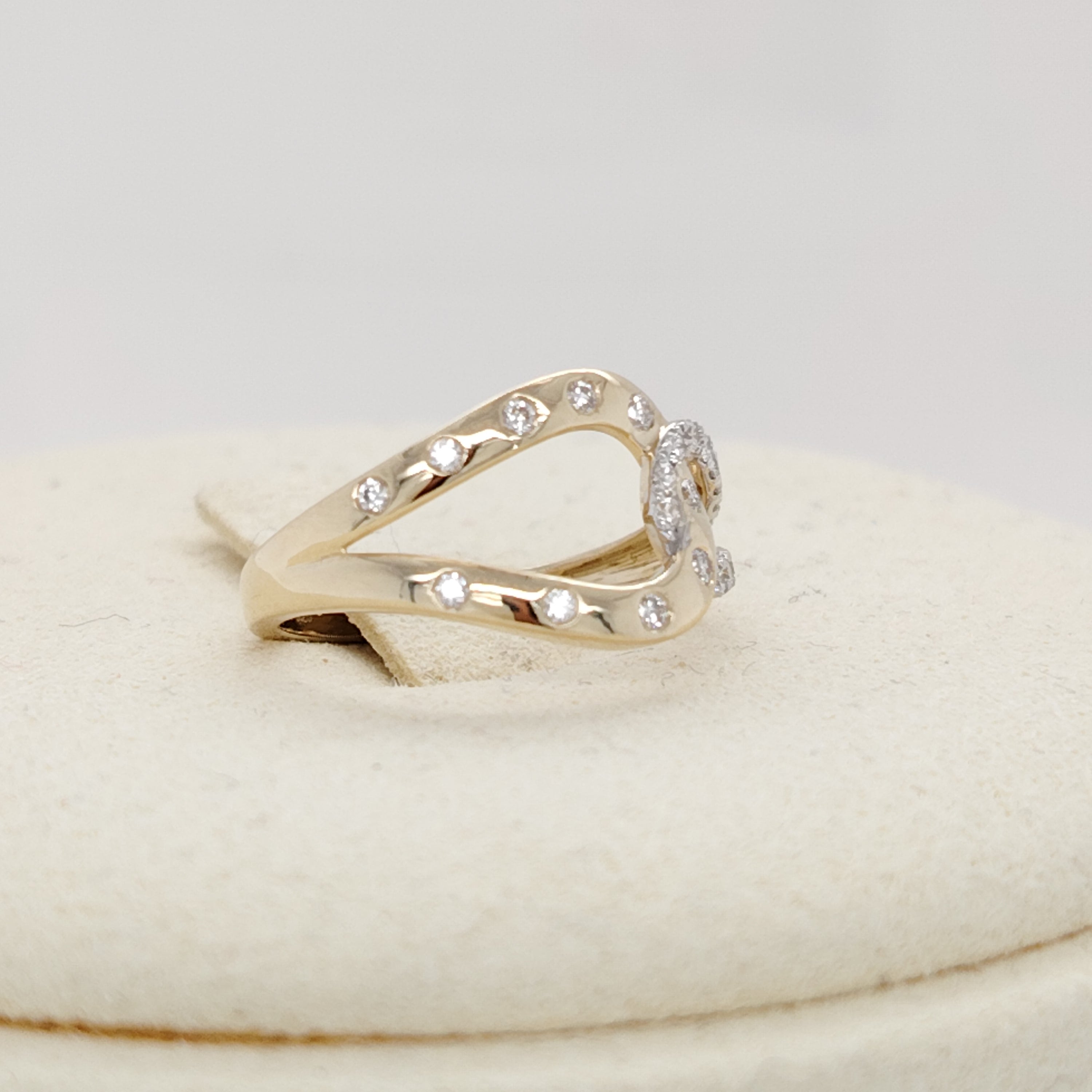 Double Band Diamond Ring