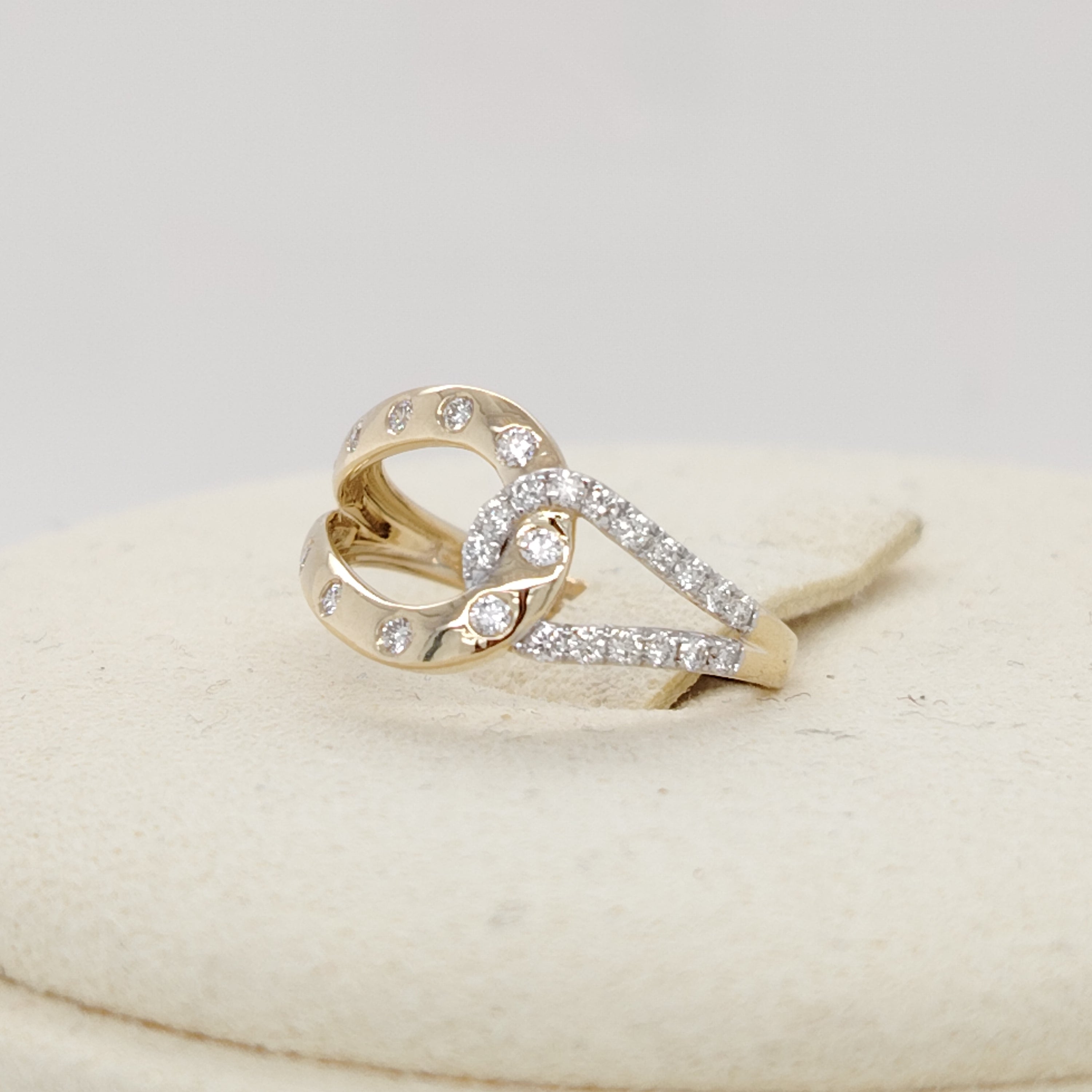 Double Band Diamond Ring