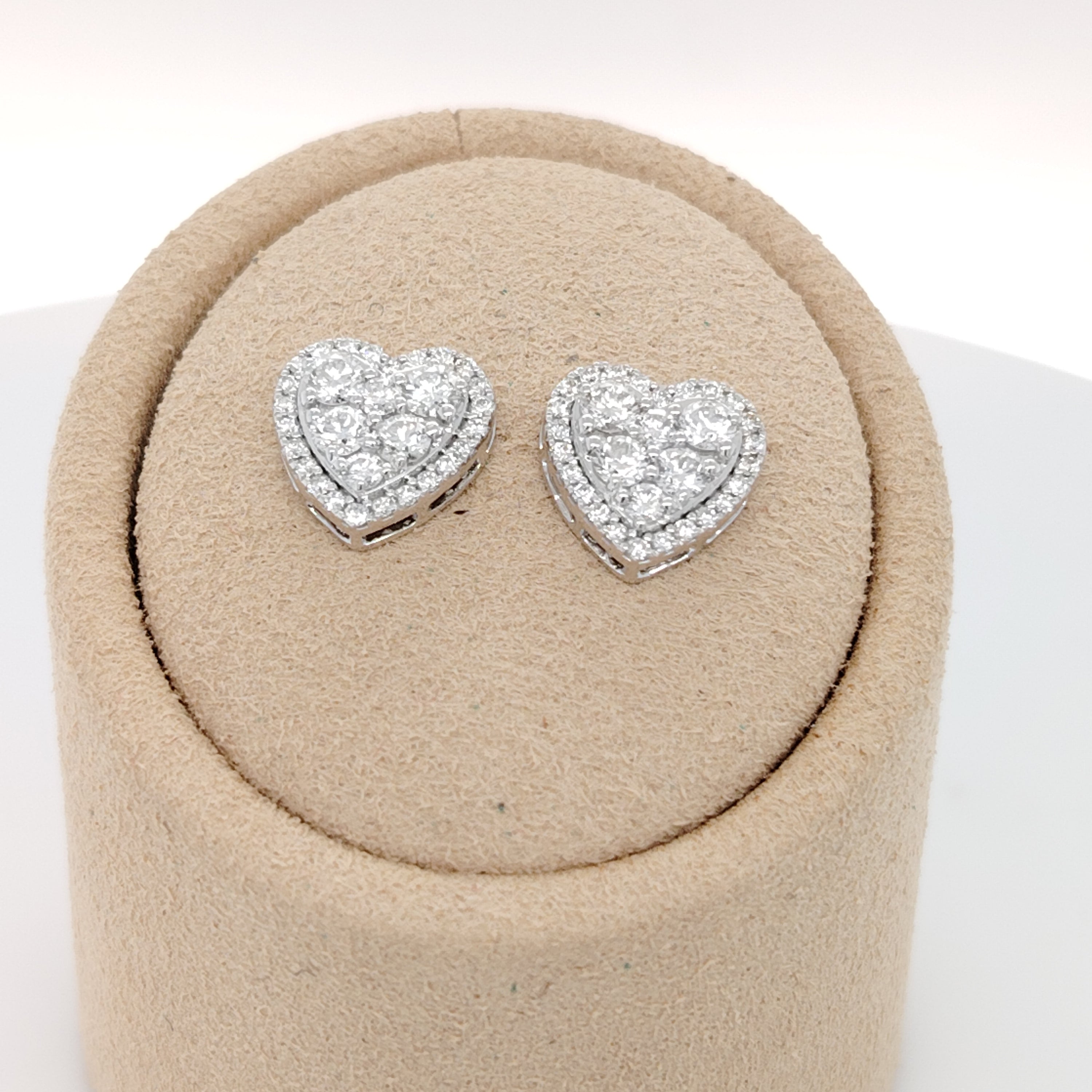 Luxe Heart Halo Earrings