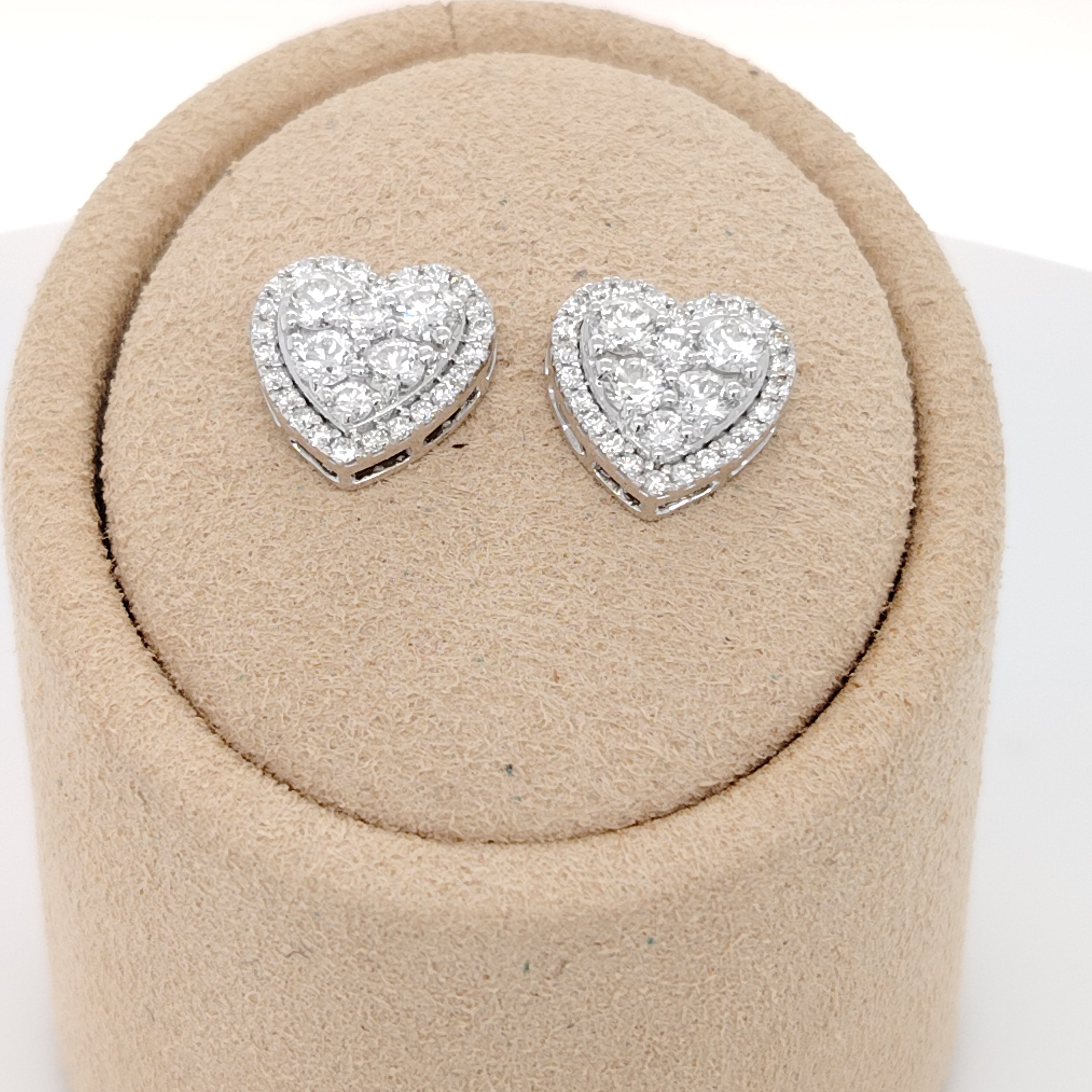 Luxe Heart Halo Earrings