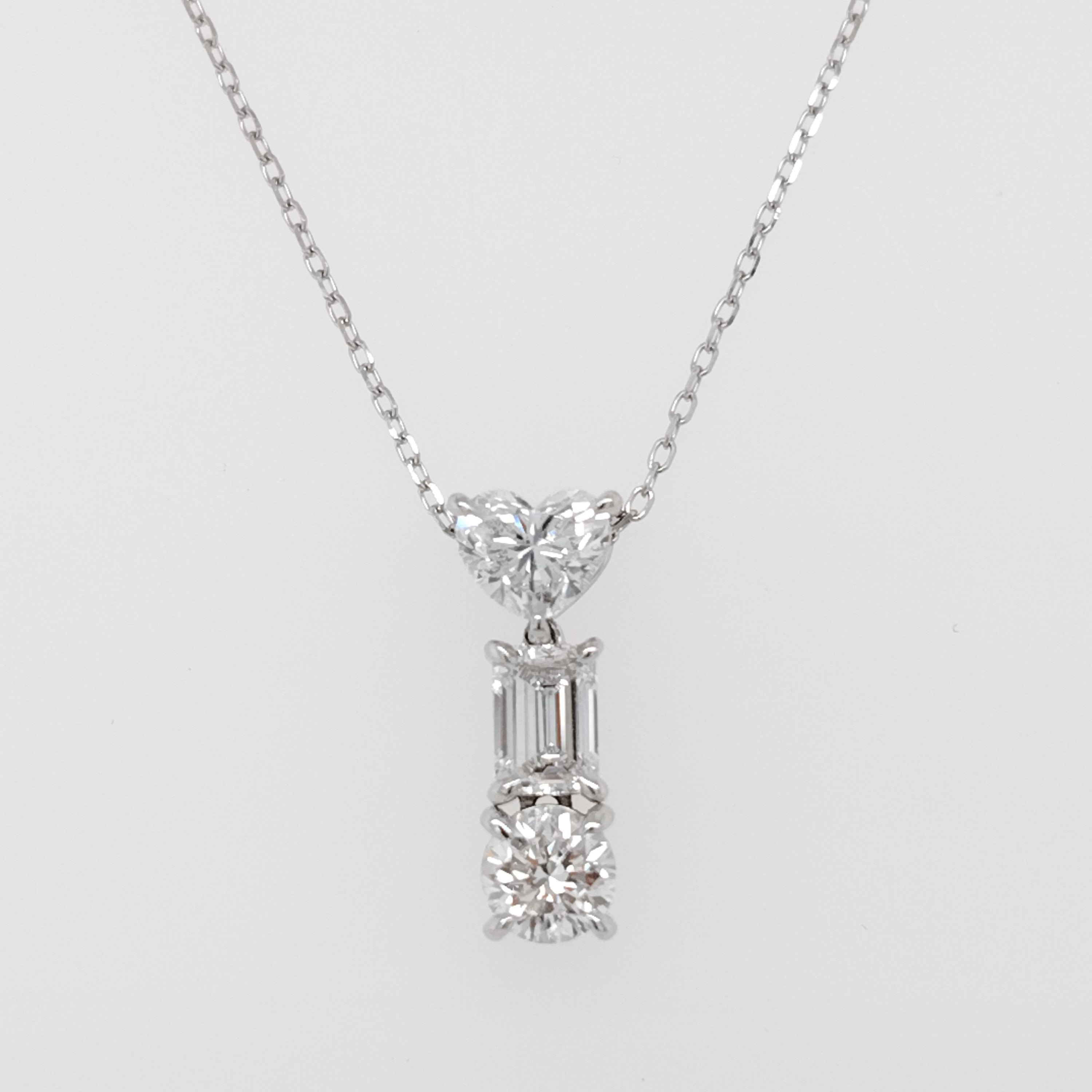 Lumière Trio Diamond Pendant