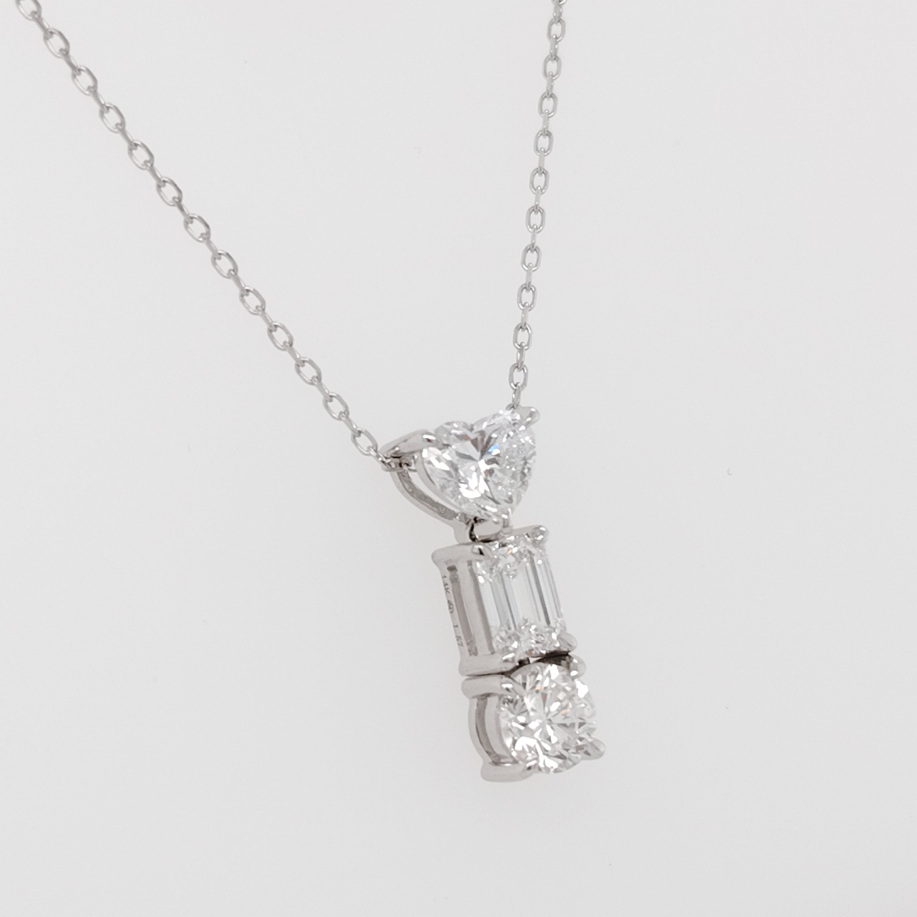 Lumière Trio Diamond Pendant
