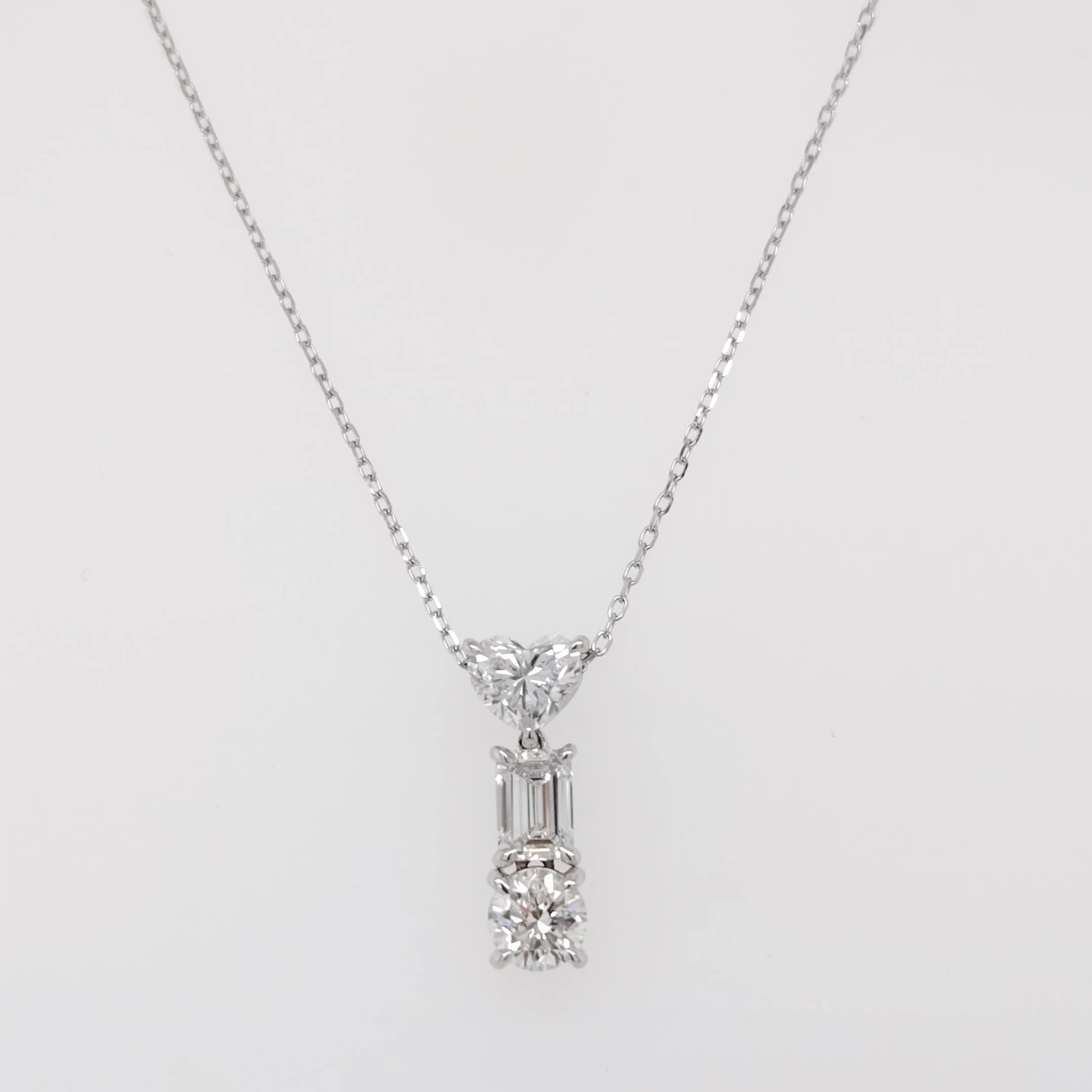 Lumière Trio Diamond Pendant