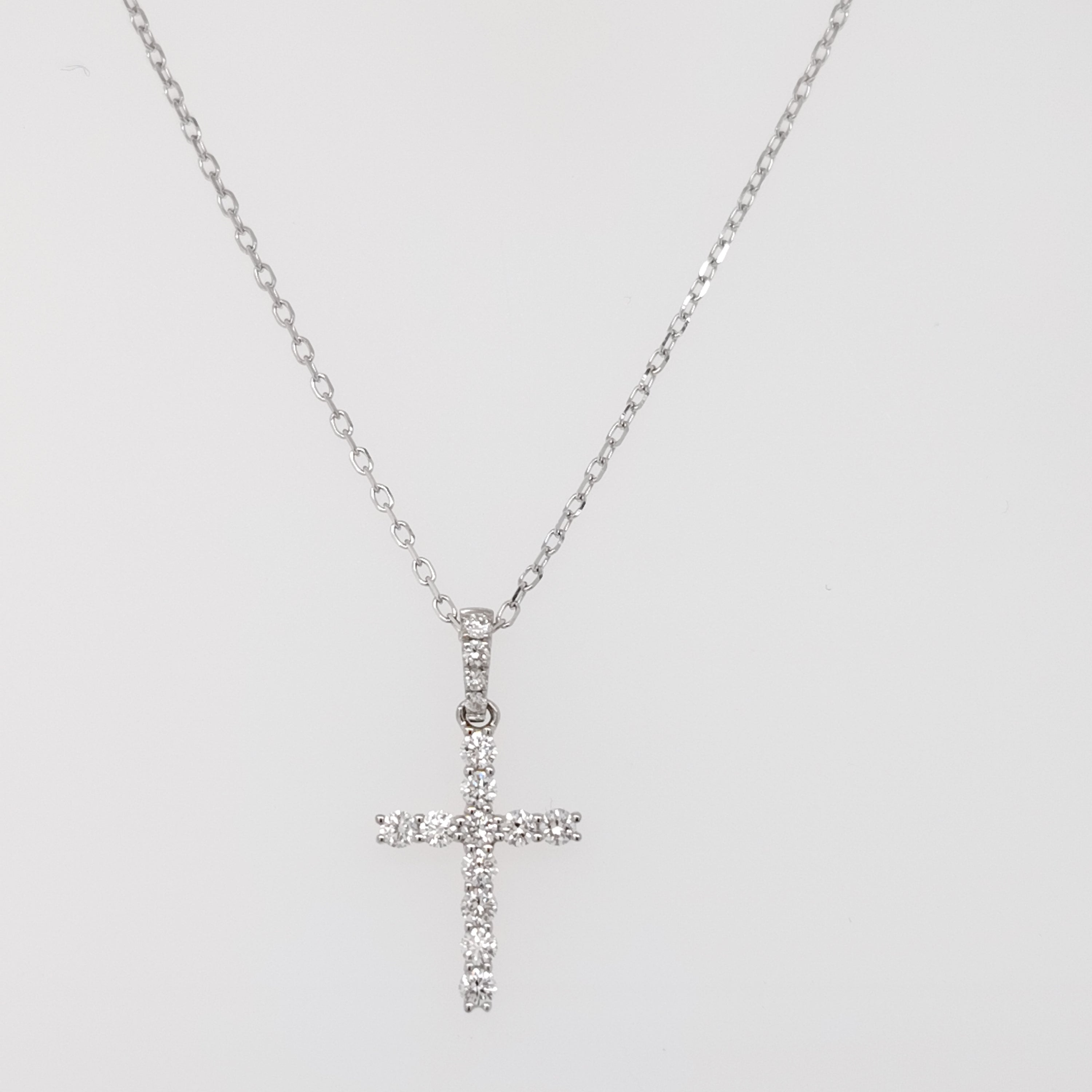 Classic Diamond Cross Pendant