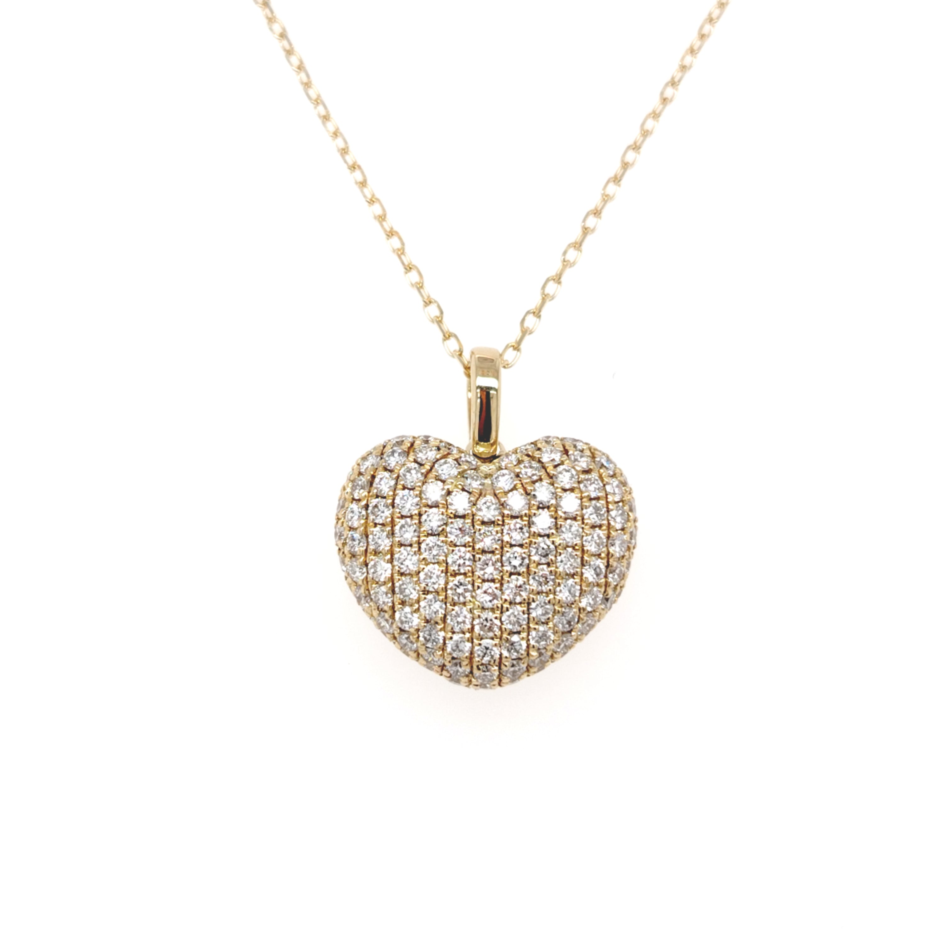Pavé Heart Diamond Pendant