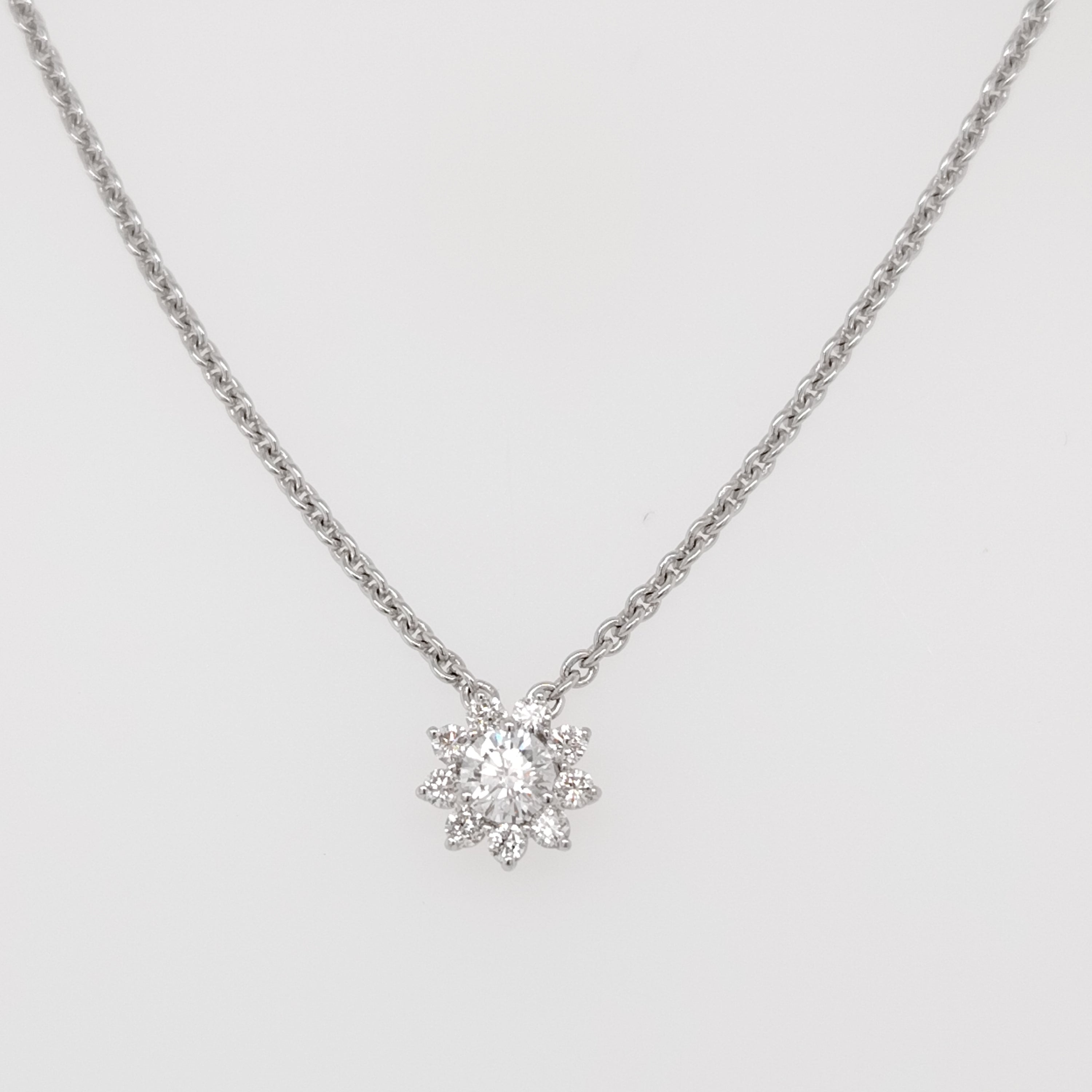 Diamond Cluster Necklace