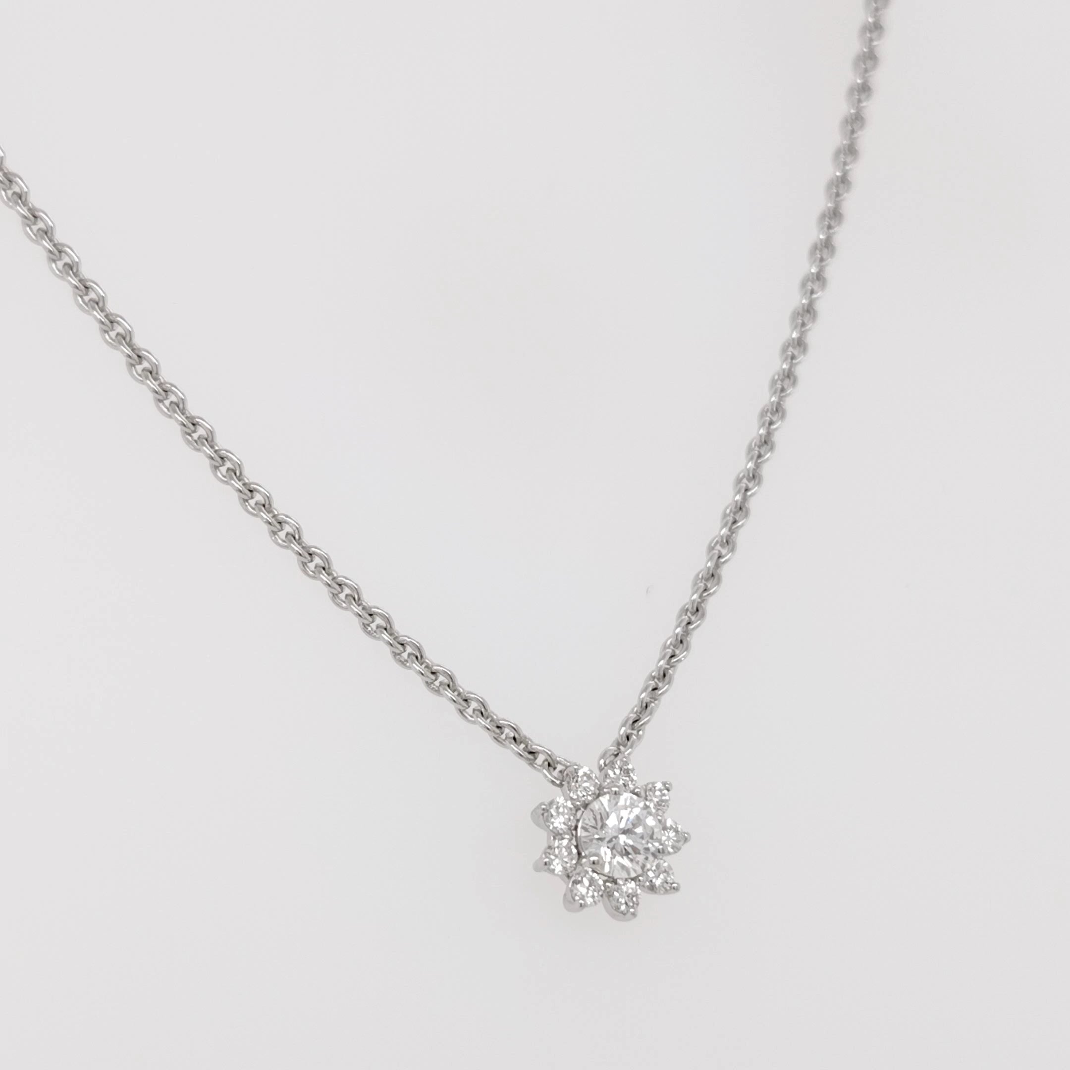 Diamond Cluster Necklace