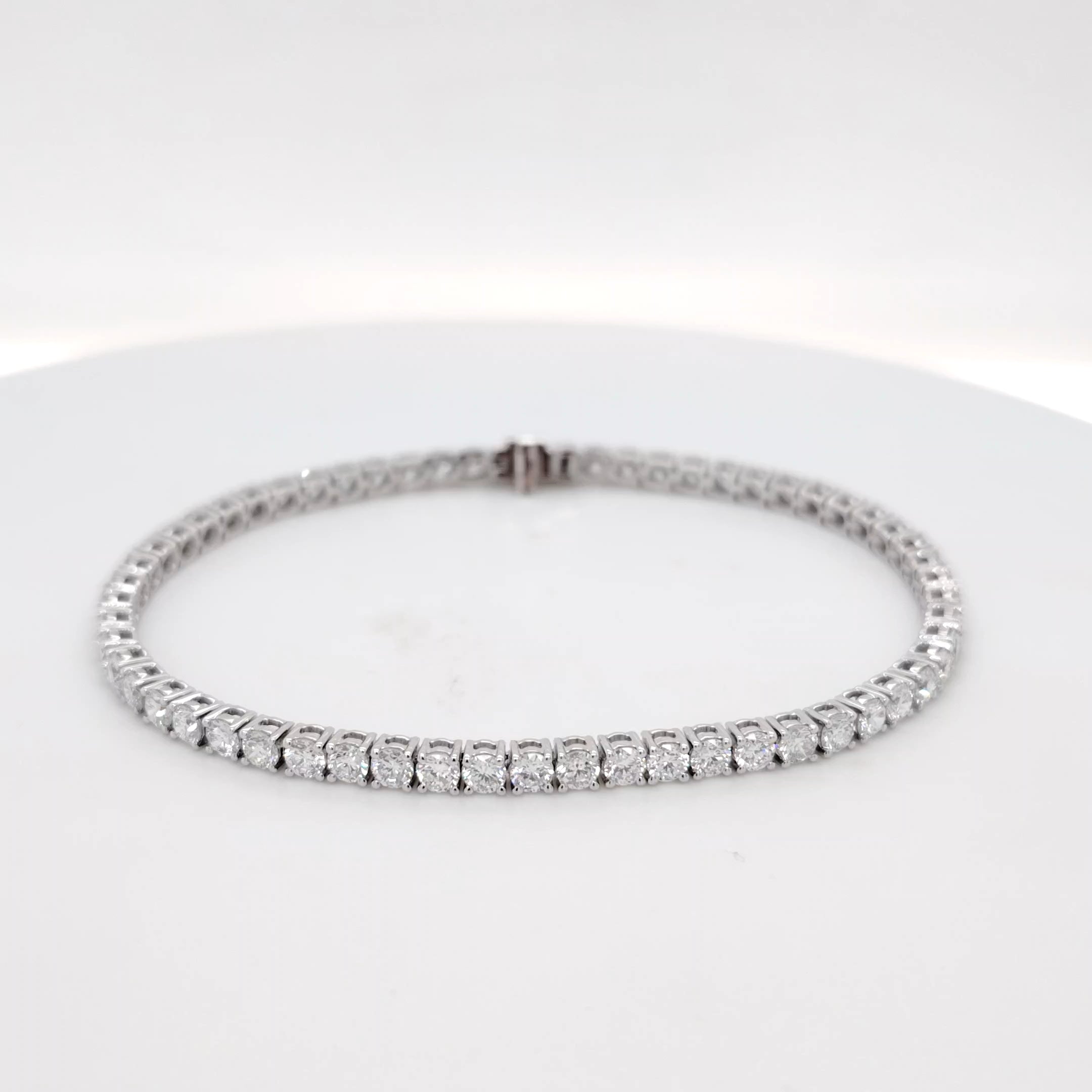 4.84ct Lab Grown Diamond Tennis Bracelet