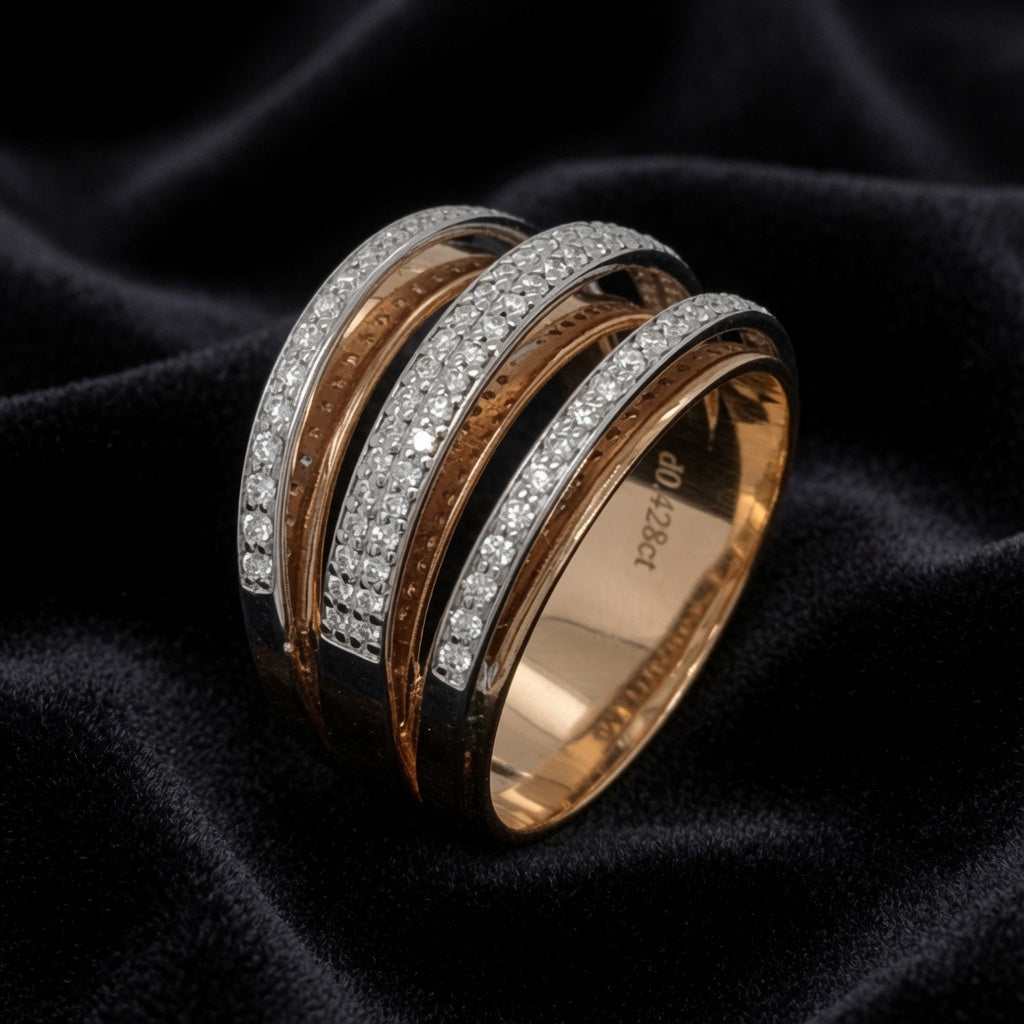 Cascading Sparkle Ring
