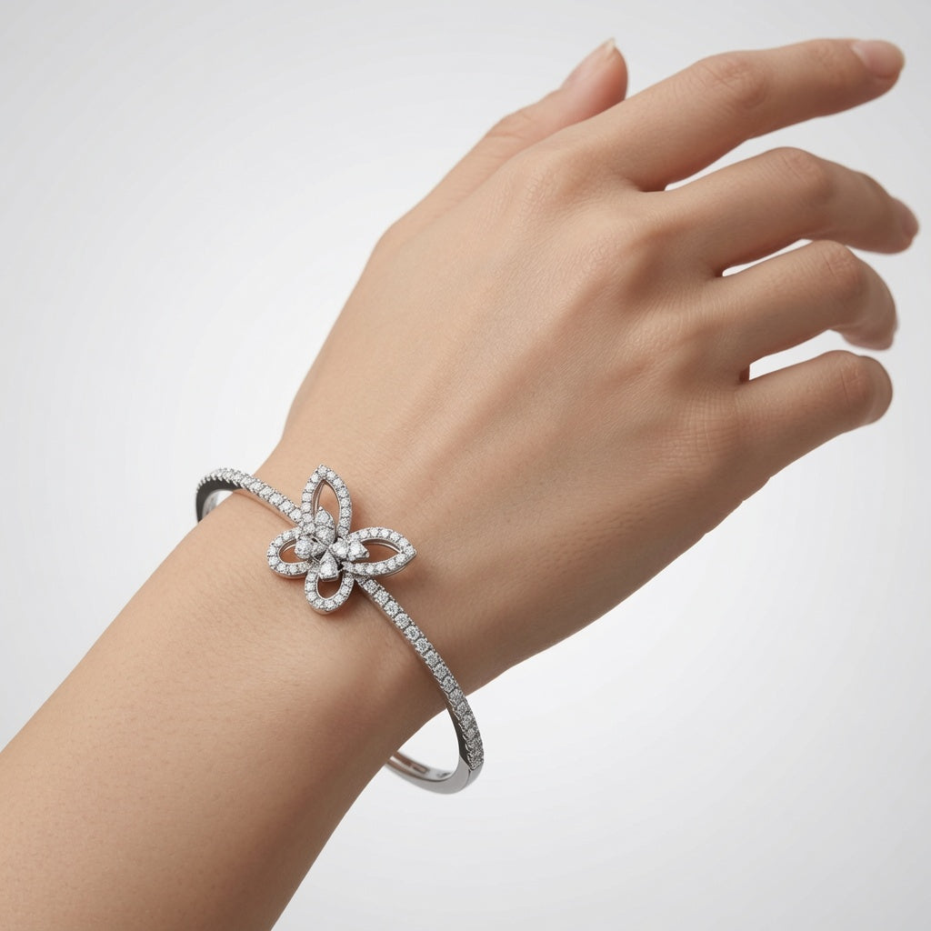 Diamond Butterfly Bracelet