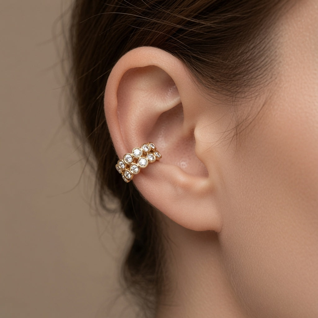 Lumière Diamond Cuff Earring