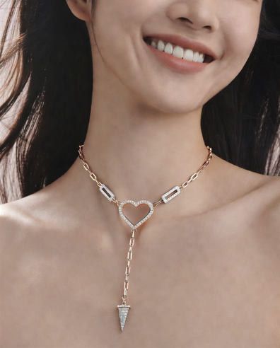 Radiant Heart Spike Necklace