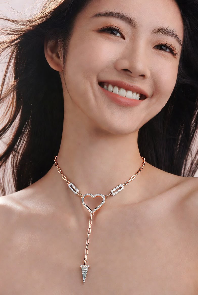 Radiant Heart Spike Necklace