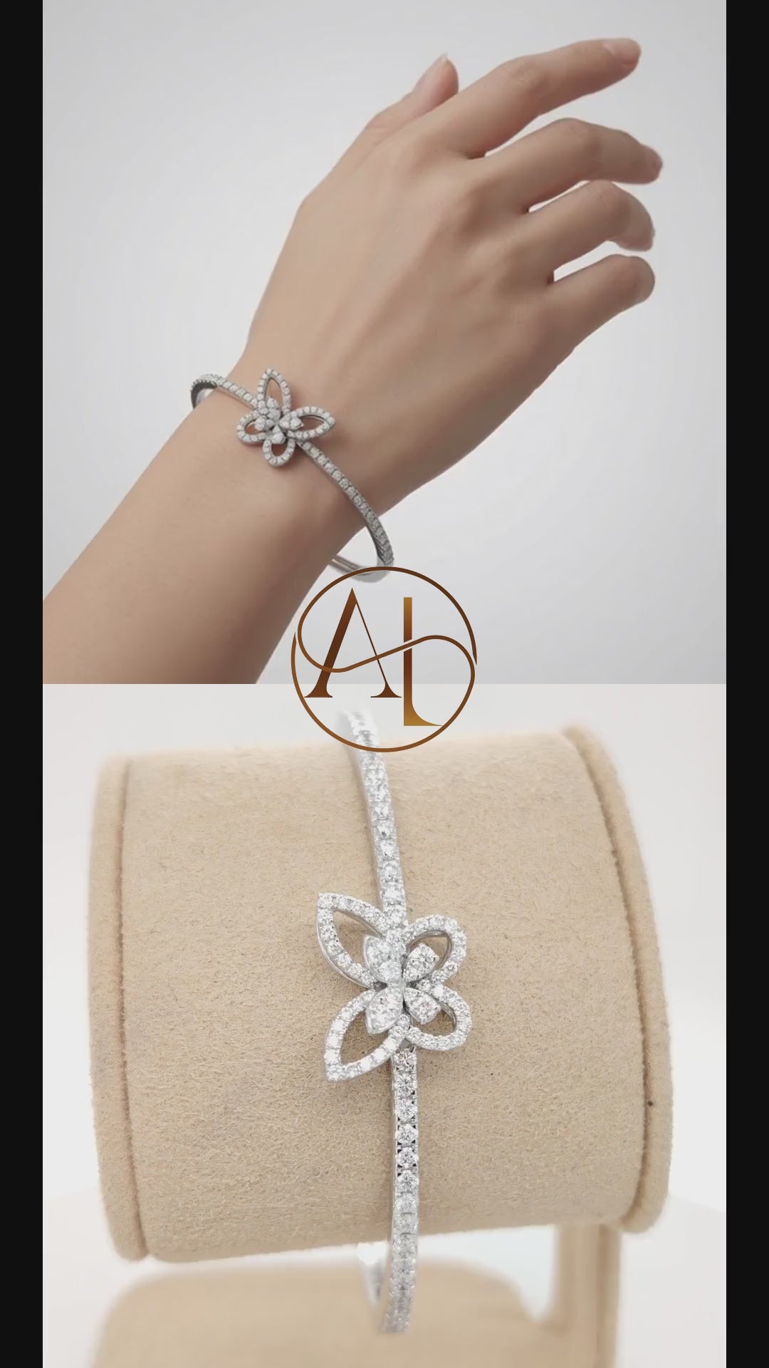 Diamond Butterfly Bracelet
