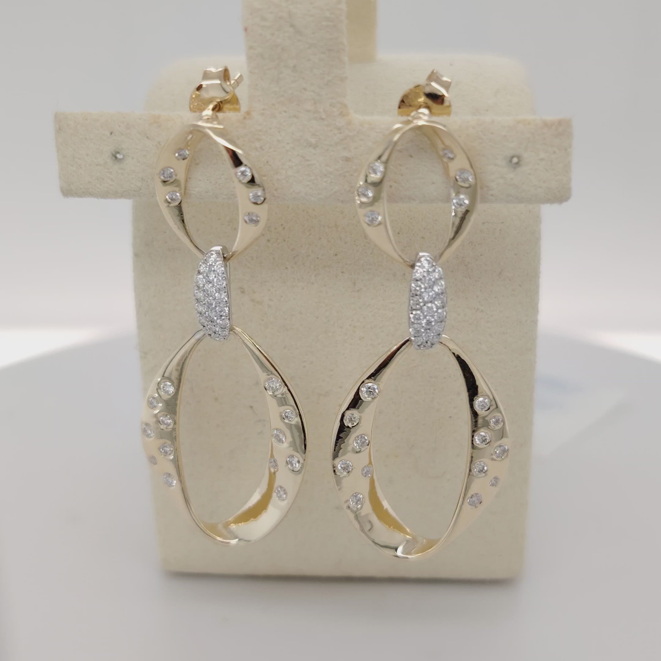 Interlocking Oval Statement Earrings
