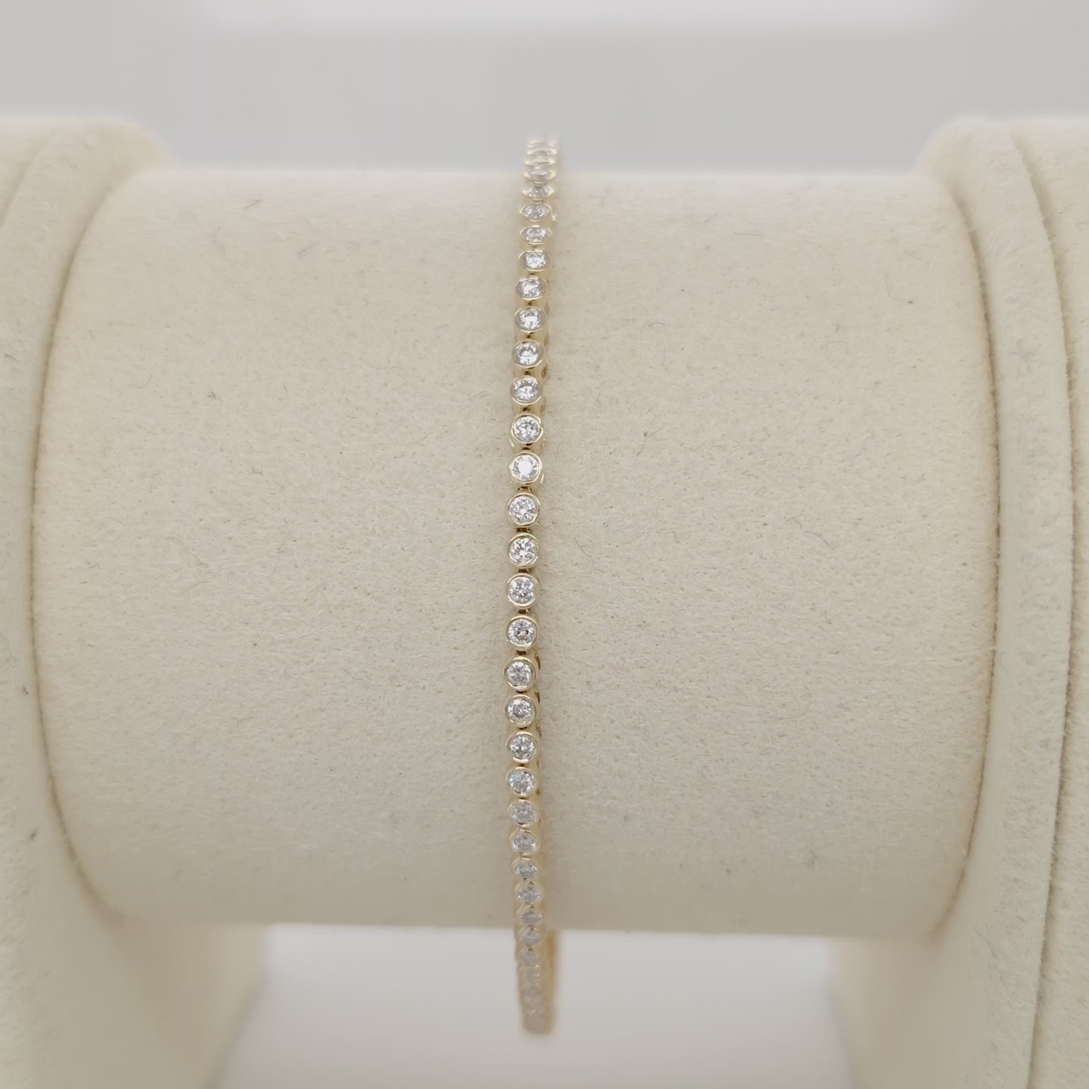 Refined Diamond Tennis Bracelet