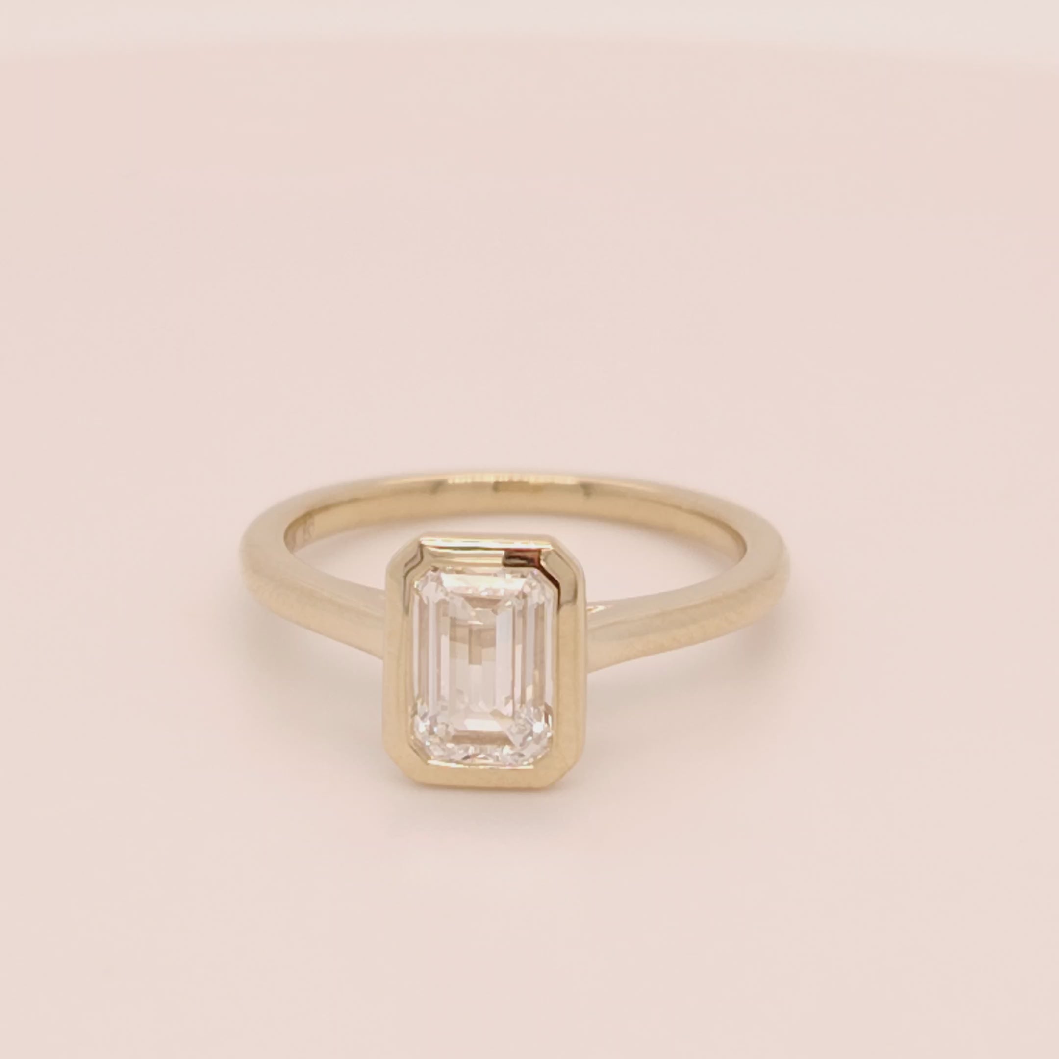 Emerald-Cut Solitaire Ring