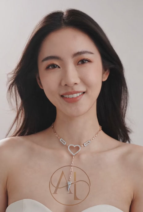 Radiant Heart Spike Necklace