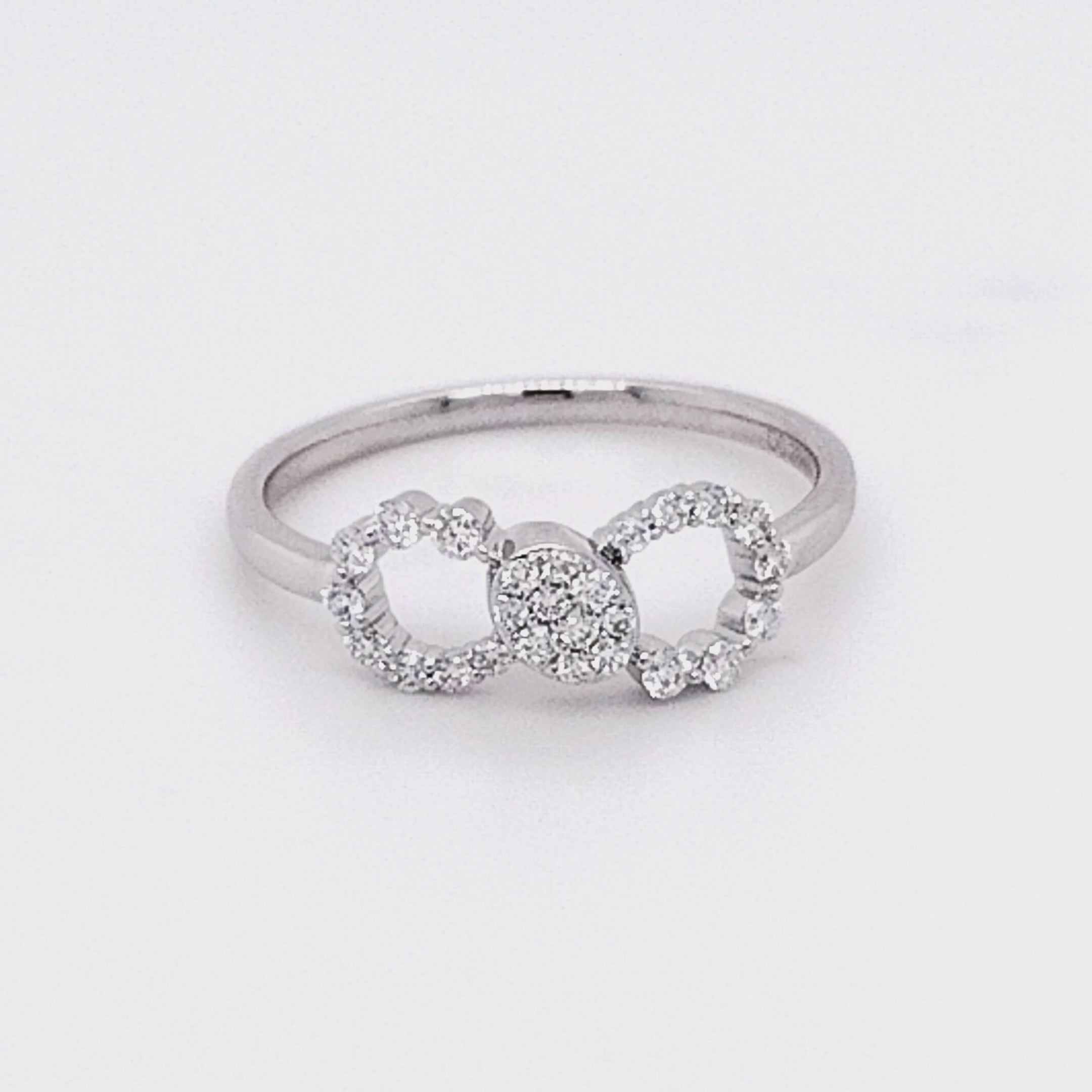 Diamond Infinity Loop Ring