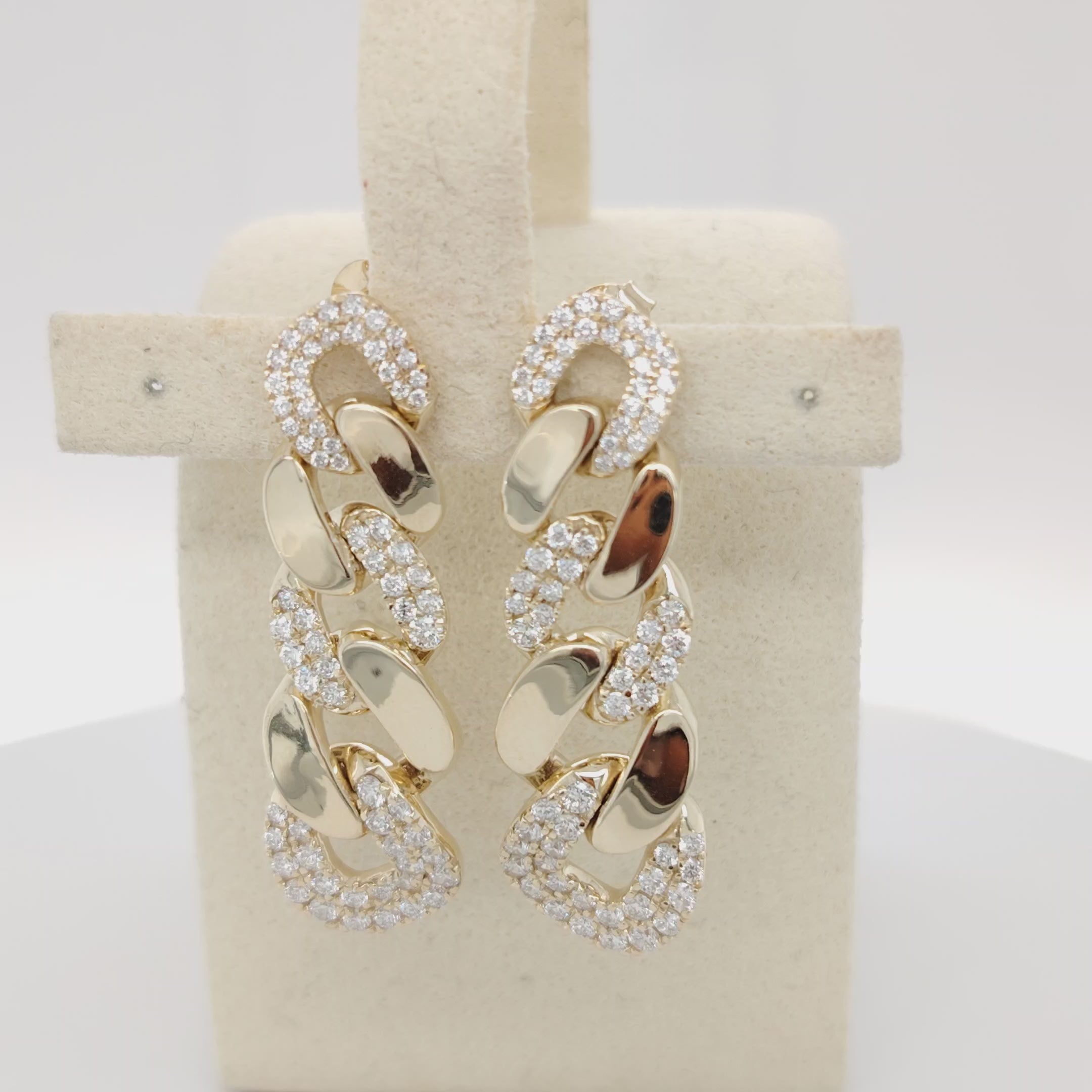 Luxe Interlocking Link Drop Earrings