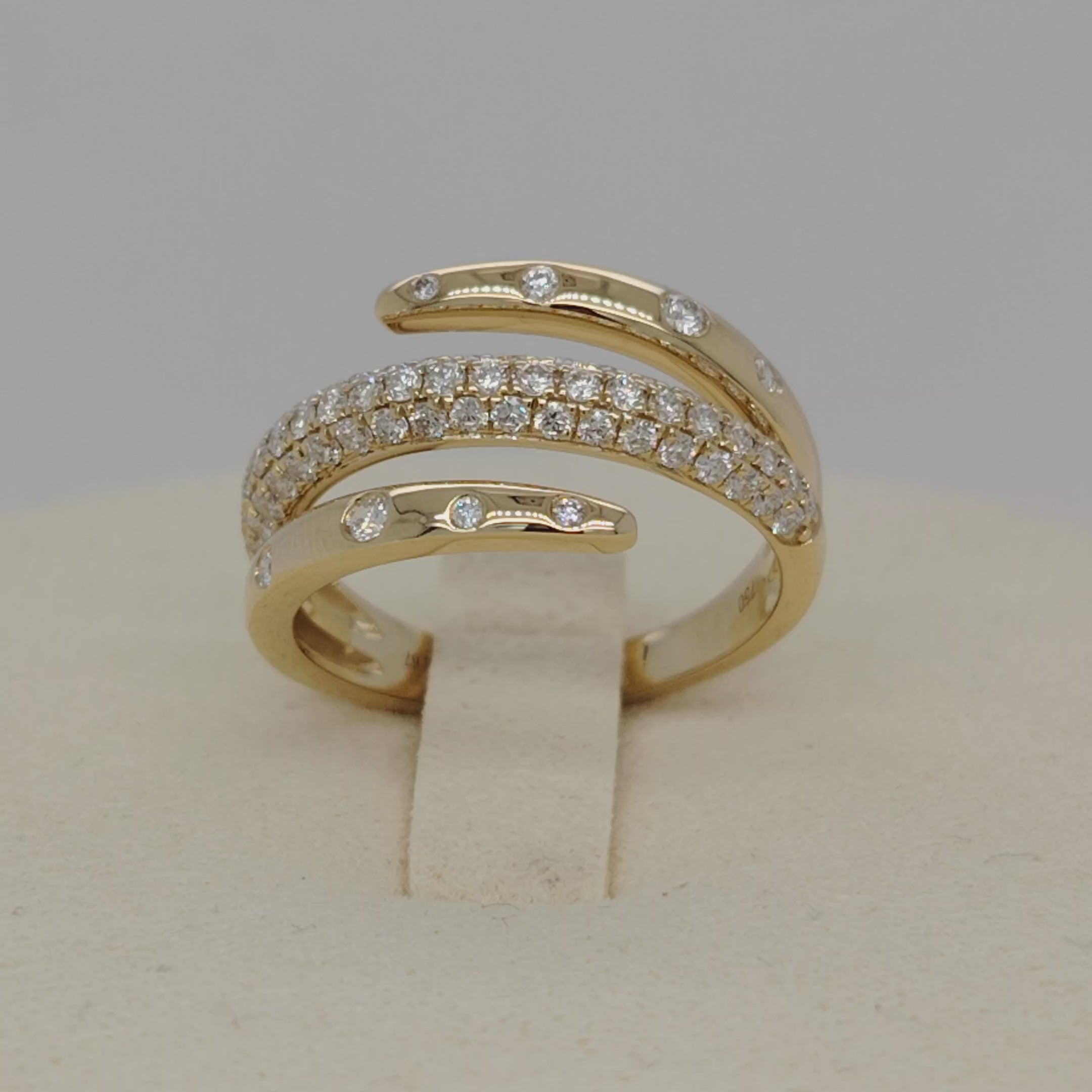 Diamond Coil Statement Ring
