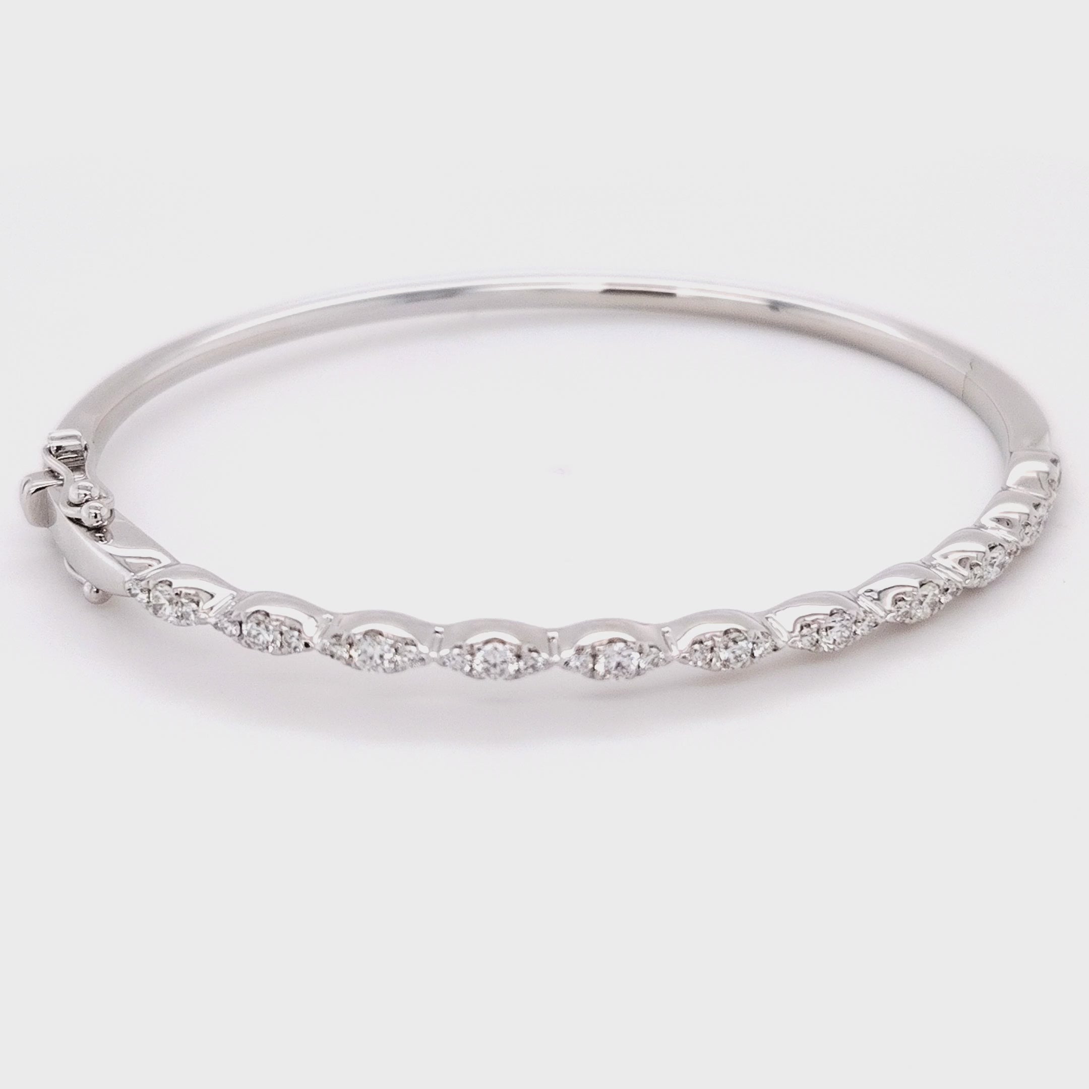 Diamond Vine Bangle Bracelet