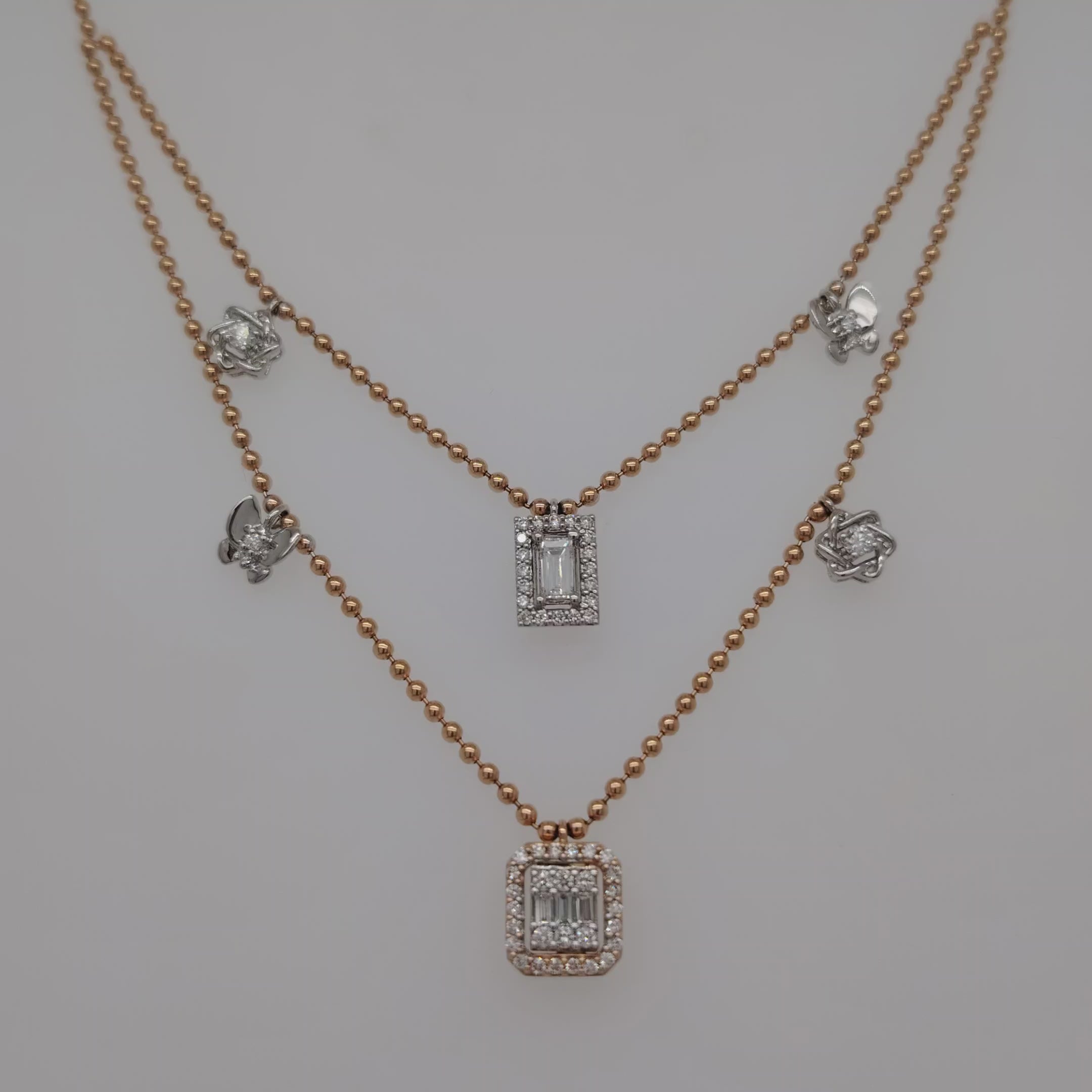 Exquisite Double Charm with Star Necklace