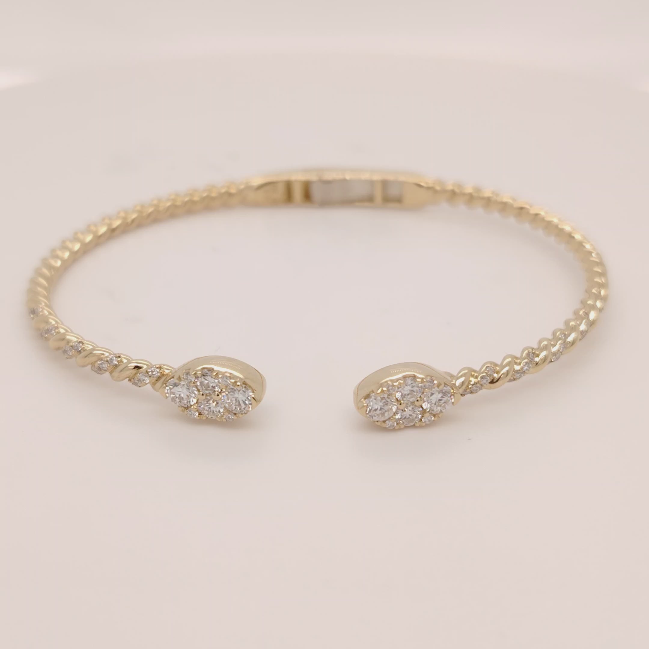 Diamond Pavé Open Cuff Bangle