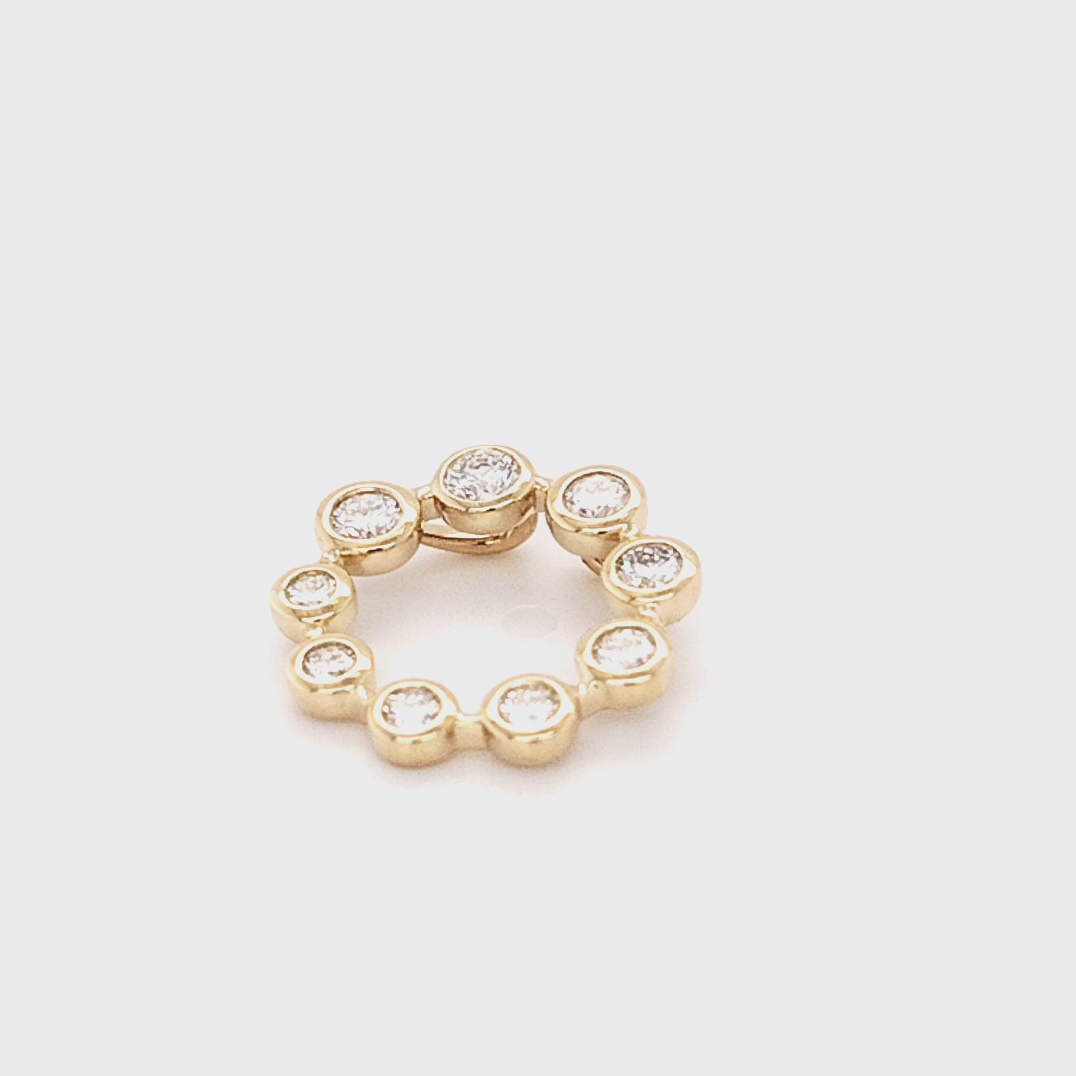 Celestial Halo Diamond Pendant