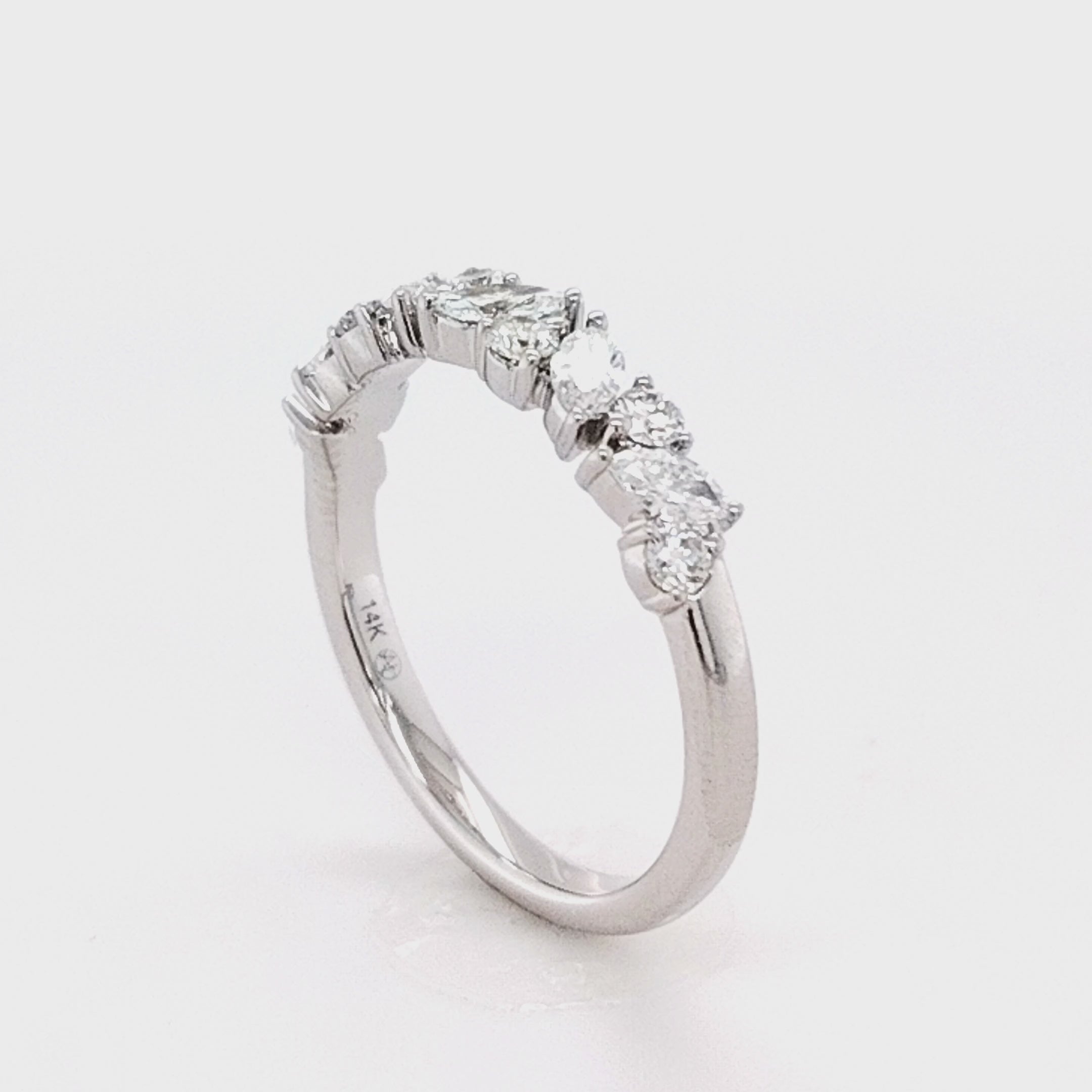Geometric Brilliance Diamond Band