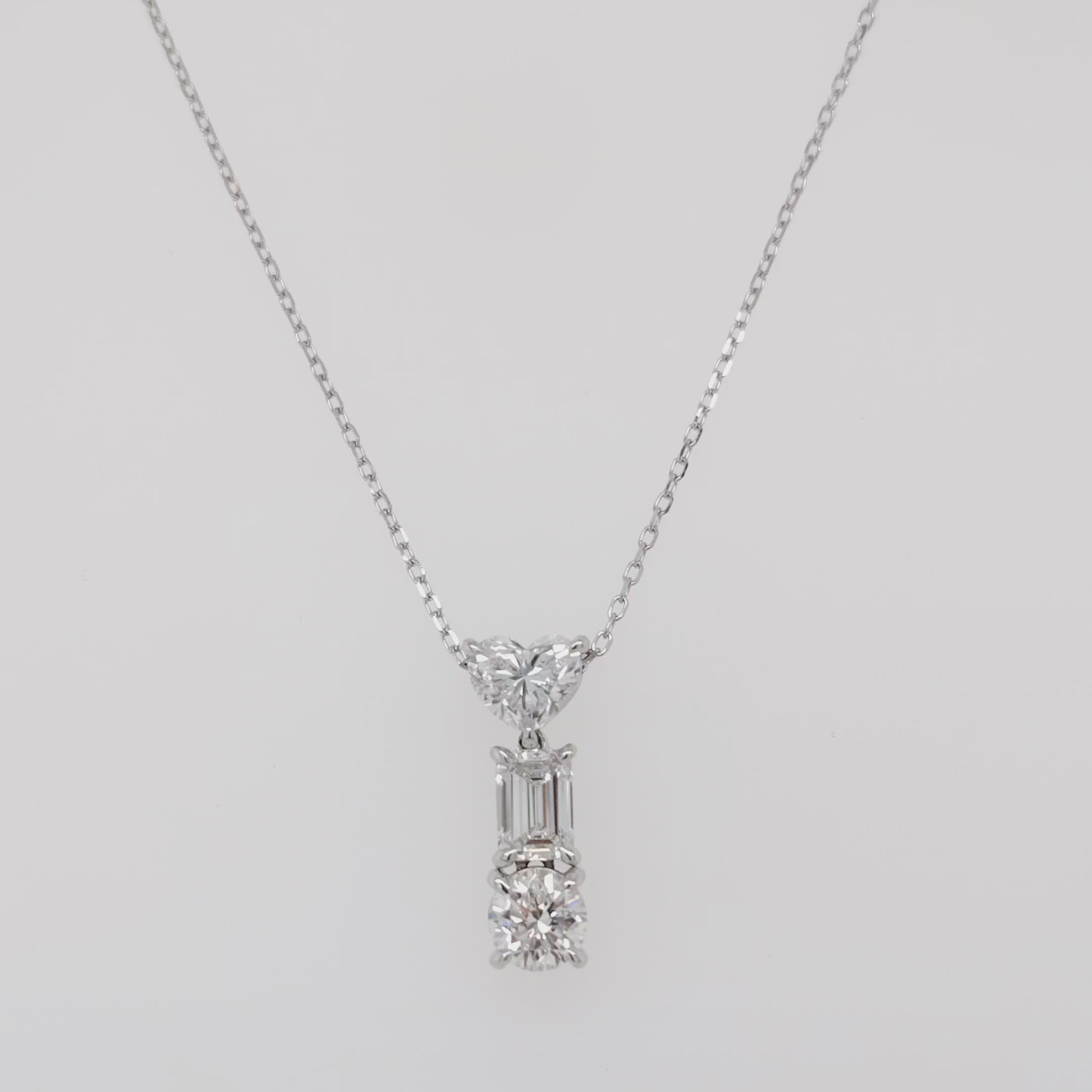 Lumière Trio Diamond Pendant